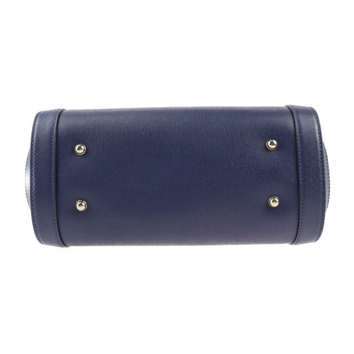 Gucci Bamboo Navy Leather Handbag Shoulder Bag Tote Bag
