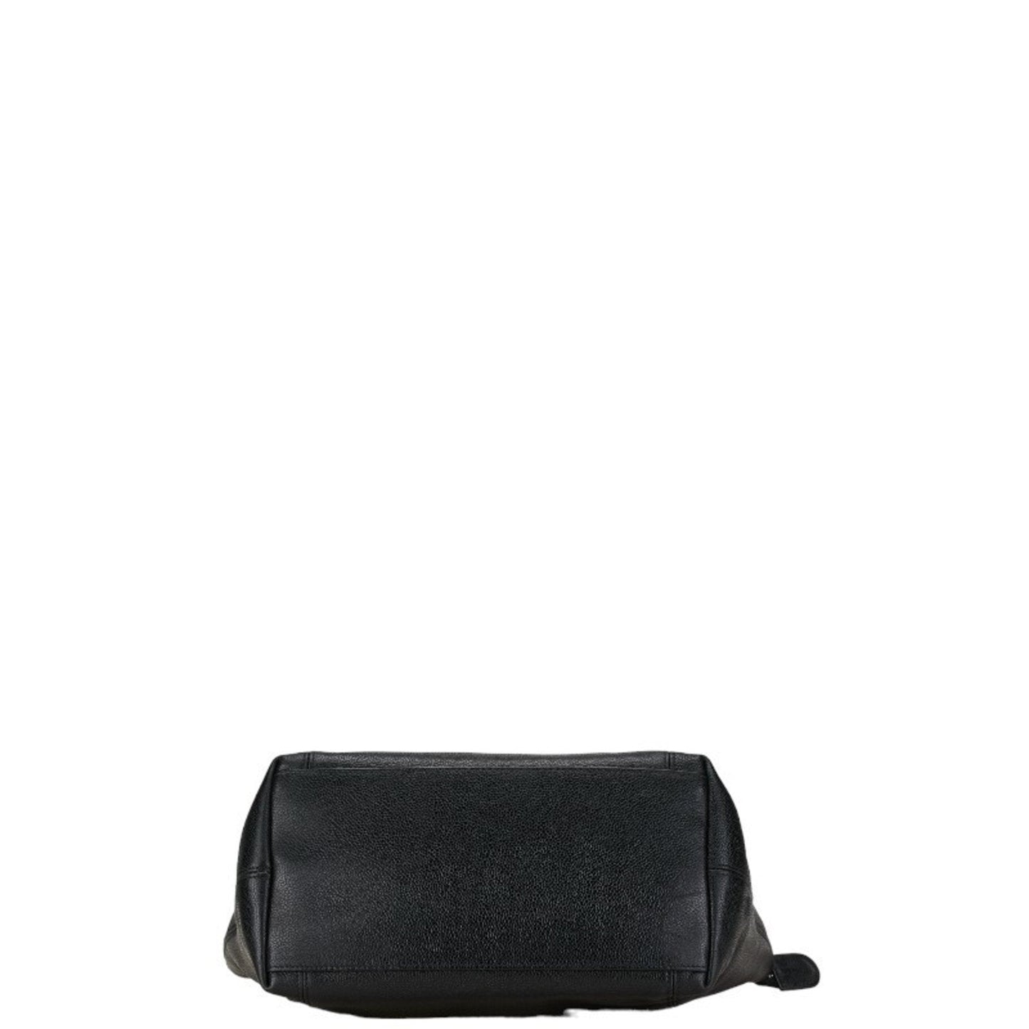 Chanel Coco Mark Tote Bag Shoulder Black Caviar Skin Women's CHANEL