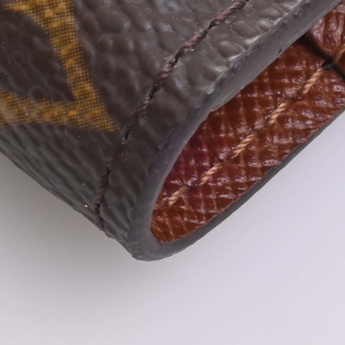 LOUIS VUITTON Monogram Portefeuille International Tri-fold Long Wallet M61217 Brown Women's