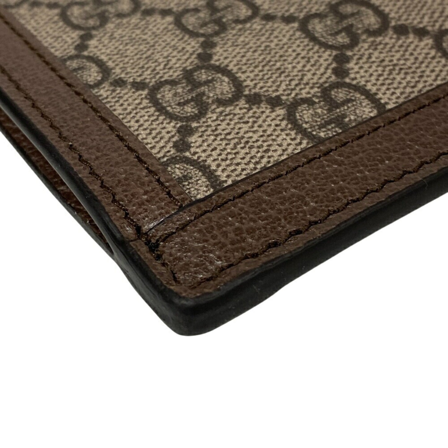 Gucci Brown Pvc Leather Clutch Bag