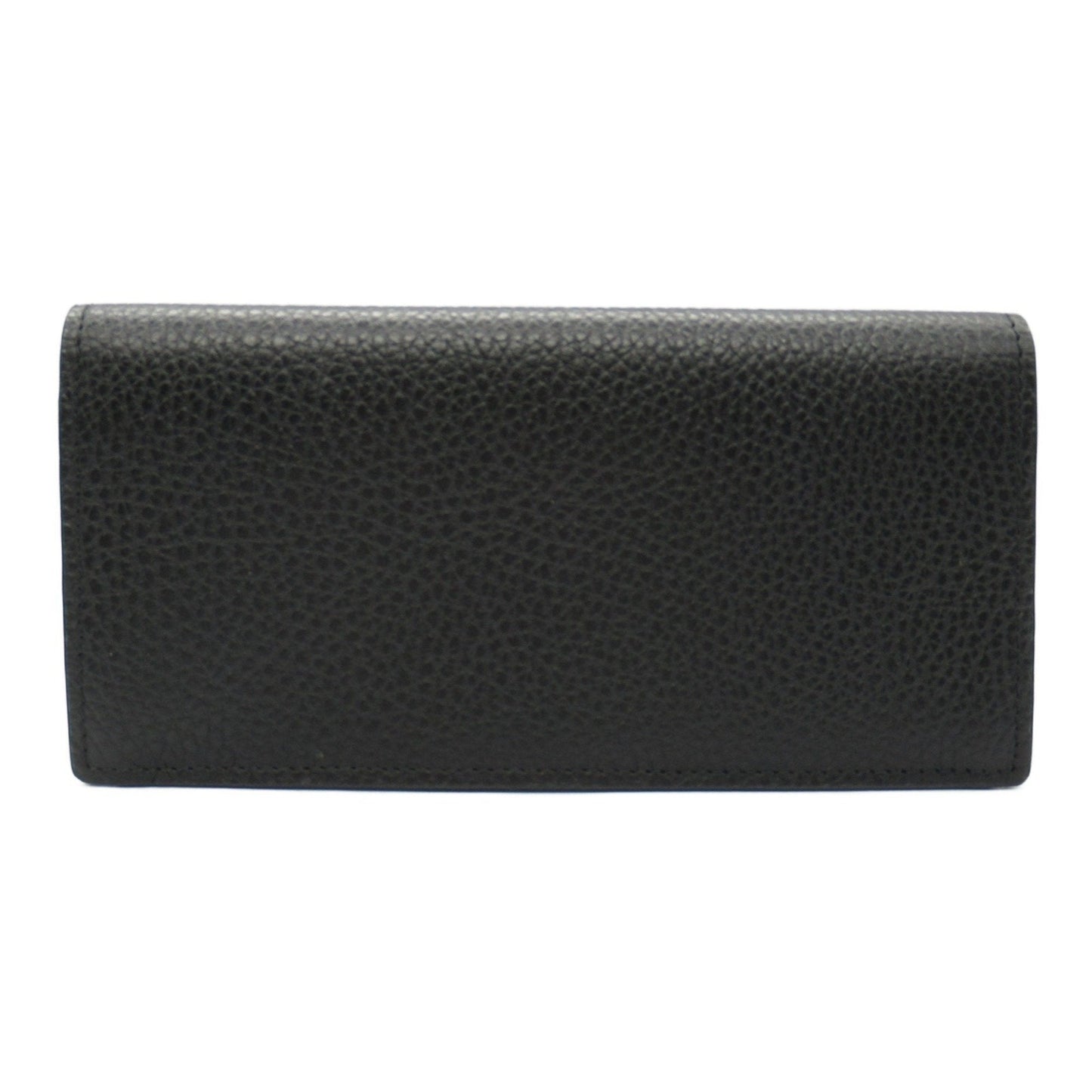 Gucci Black Yellow Leather Long Wallet (Bi-Fold)