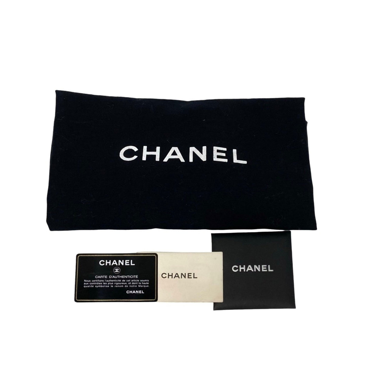 CHANEL Wild Stitch Decacoco Caviar Skin Leather Handbag Black 03356