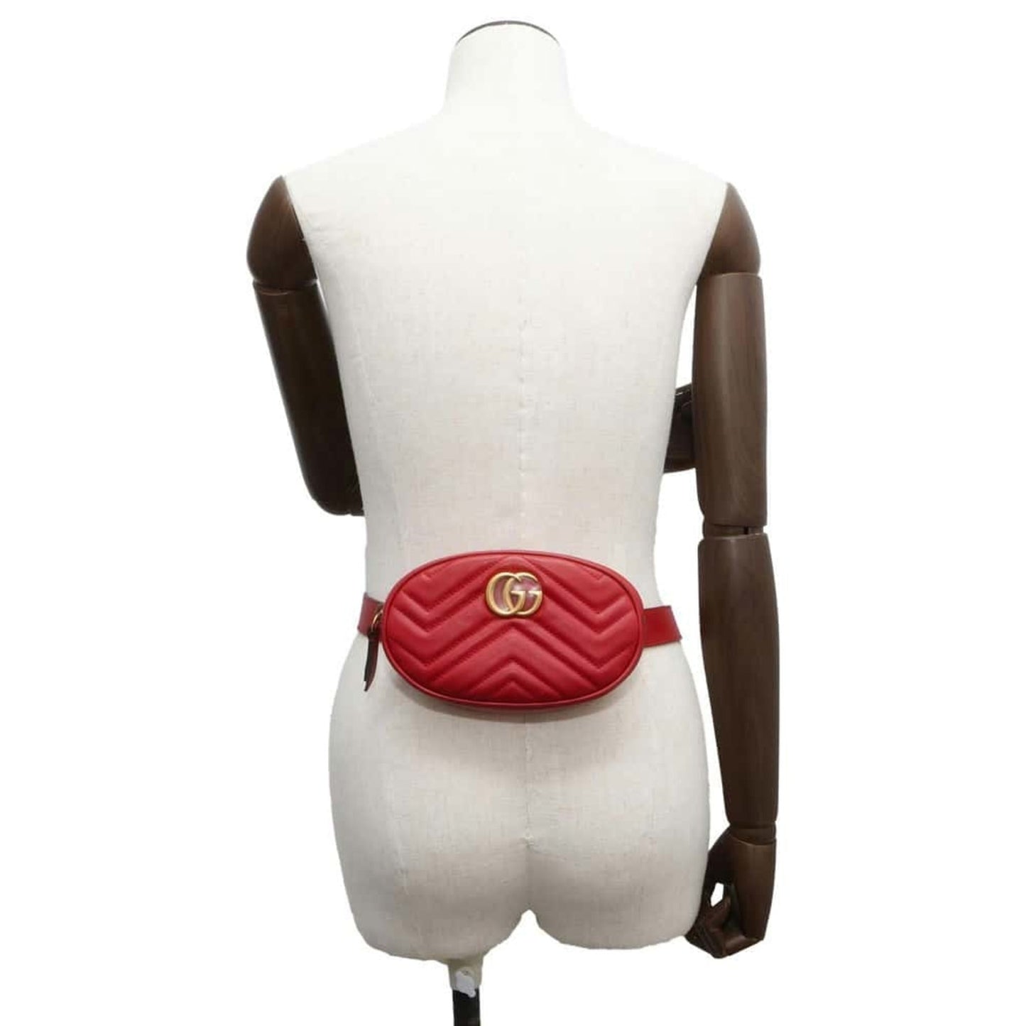 Gucci Red Color Leather Fanny Pack