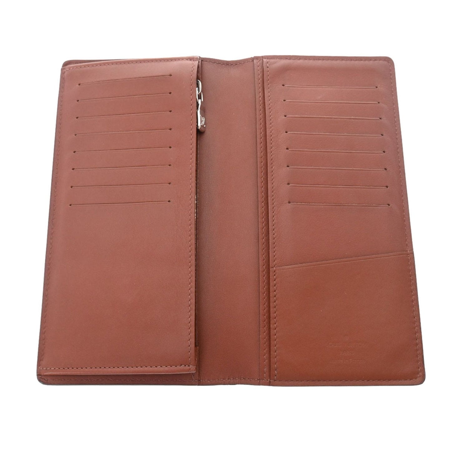 LOUIS VUITTON Nomad Portefeuille Brother Mocha M85093 Men's Leather Long Wallet