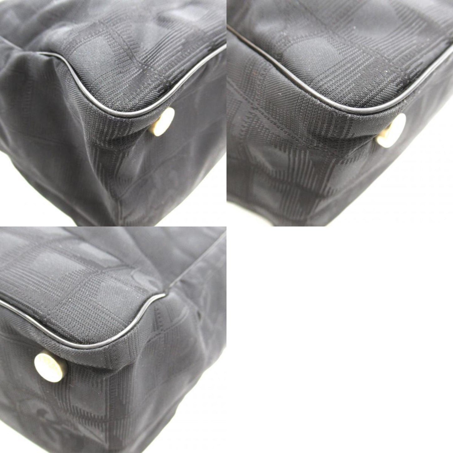 CHANEL New Travel Line Tote MM Bag Nylon Women's Black A15991