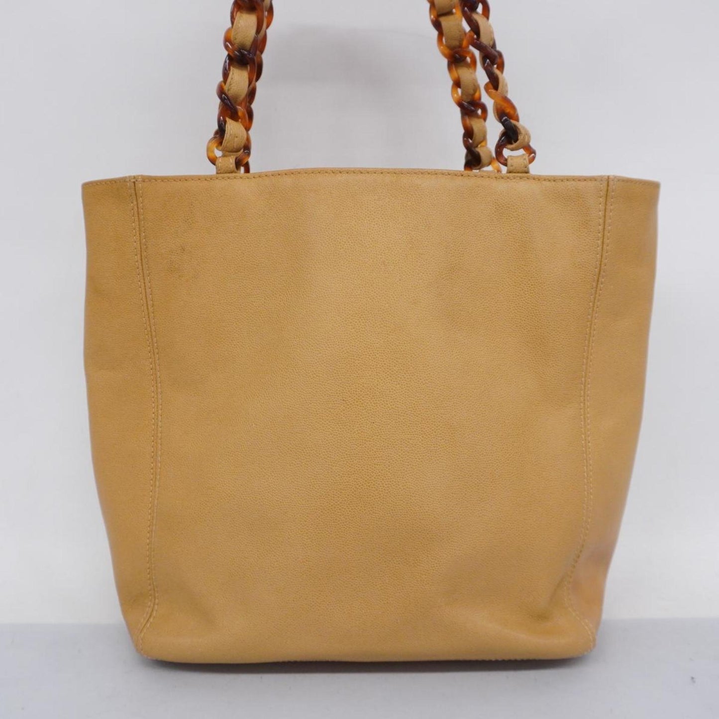 Chanel tote bag caviar skin beige ladies