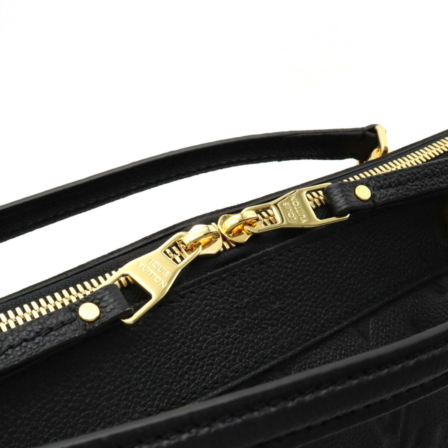 LOUIS VUITTON Monogram Empreinte Bastille PM Handbag Tote Bag Shoulder Noir M41162