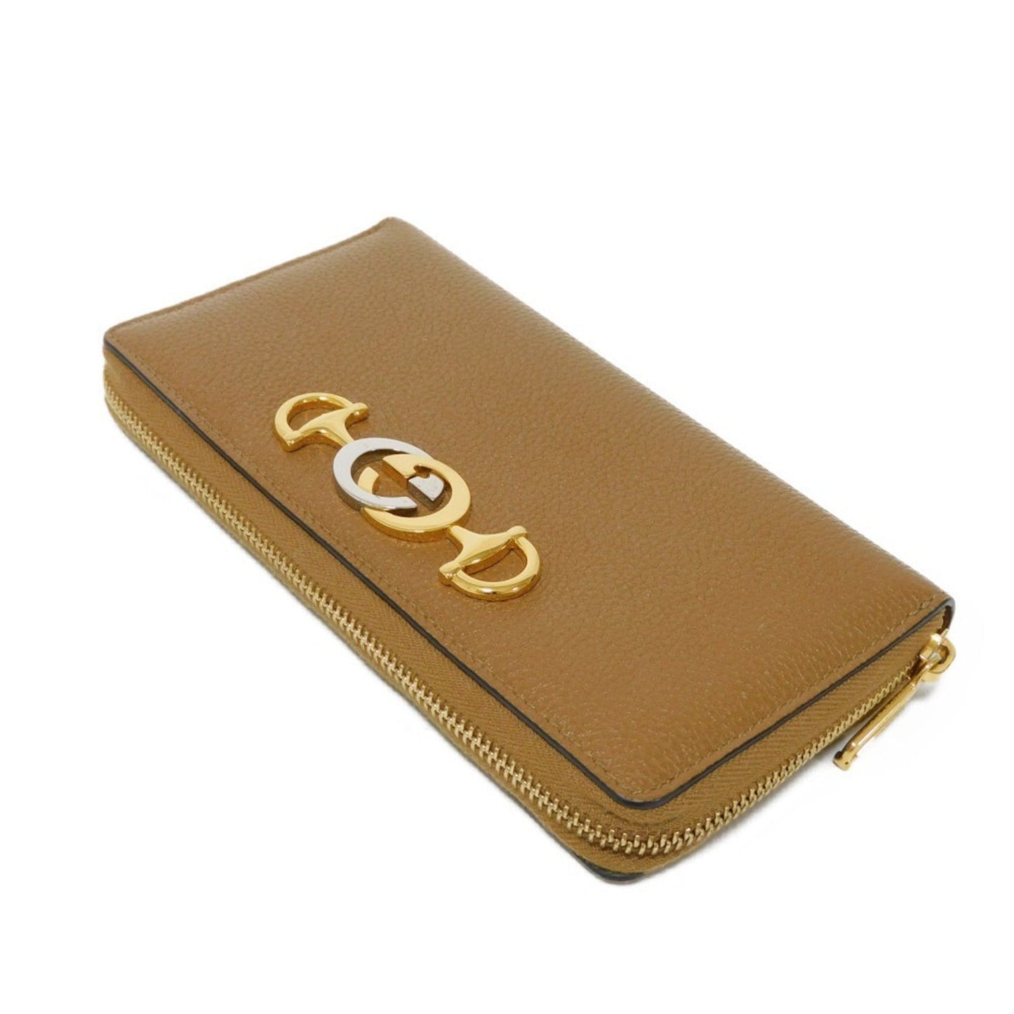 Gucci Brown Leather Long Wallet (Bi-Fold)