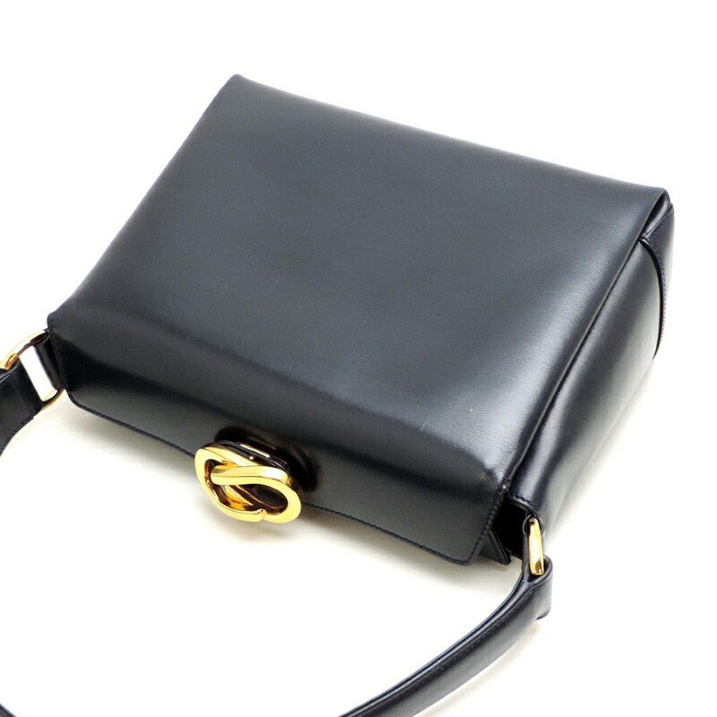 Gucci Navy Leather Handbag