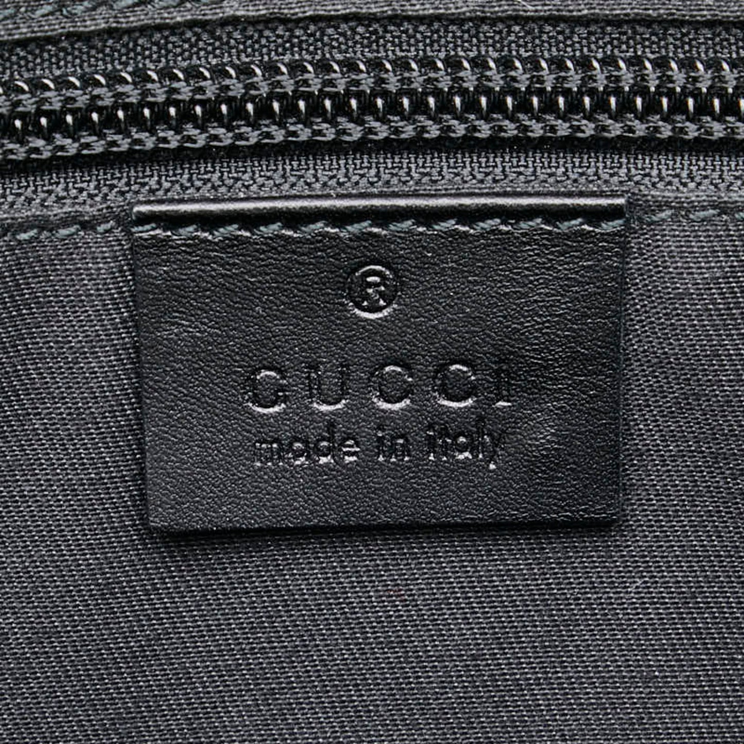 Gucci Black Leather Messenger Bag Shoulder Bag