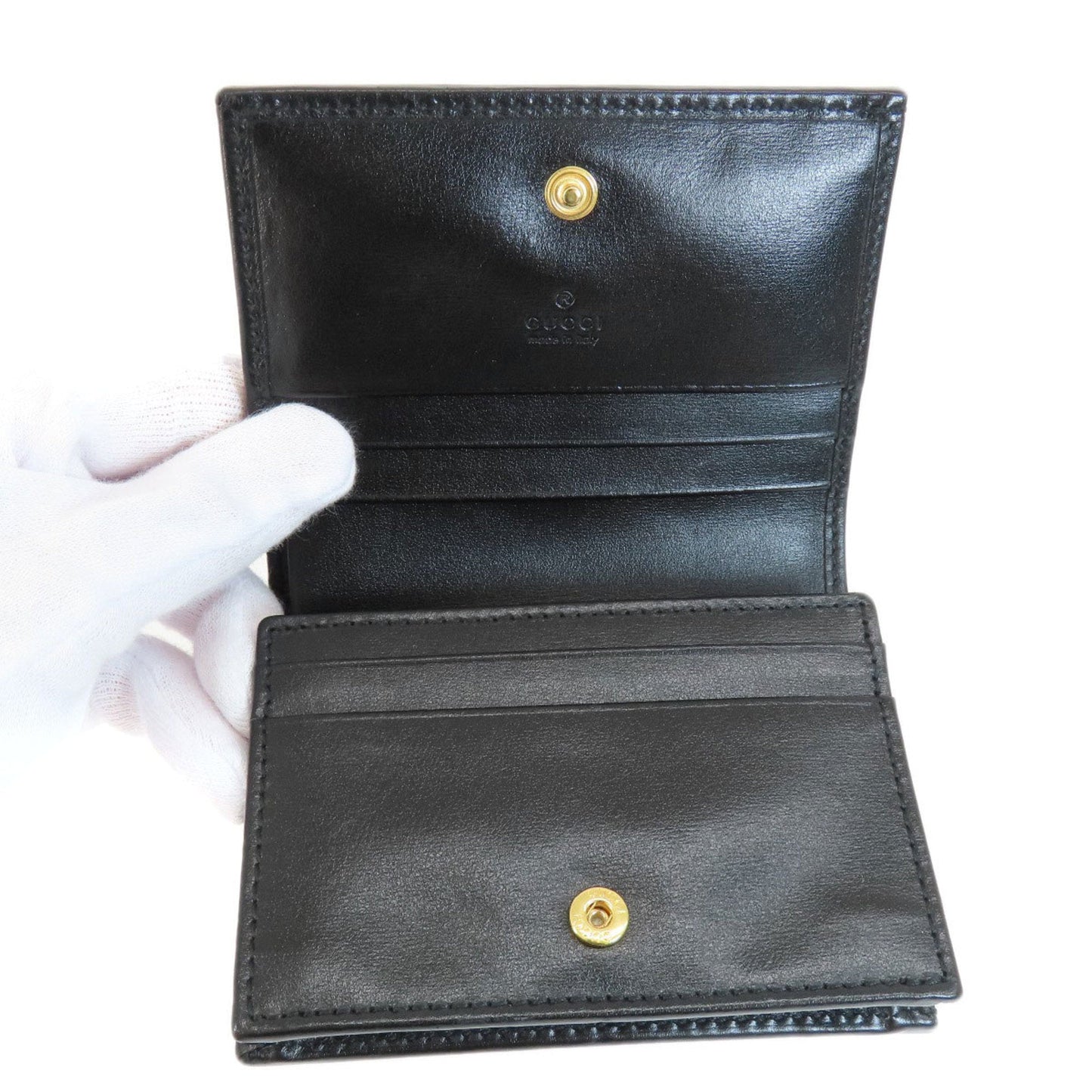 Gucci Black Leather Wallet (Bi-Fold)
