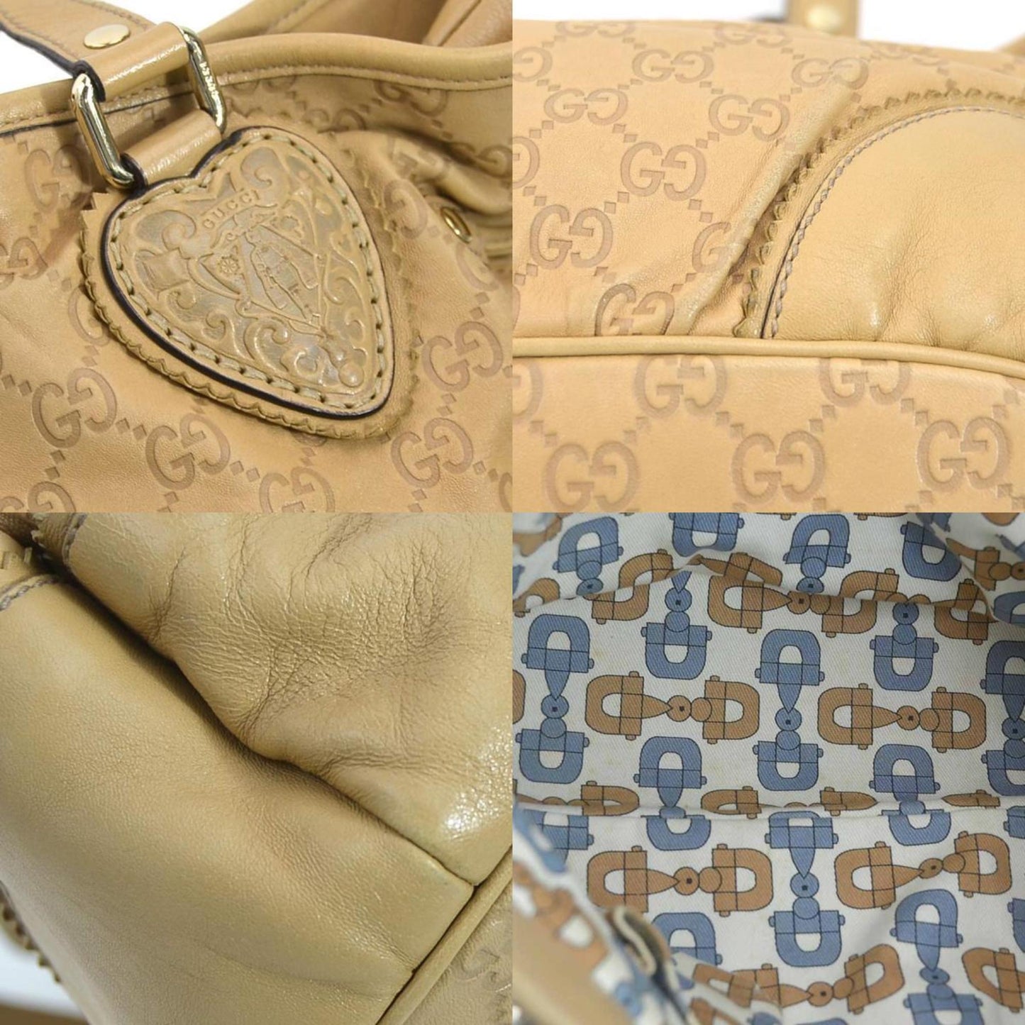 Gucci Beige Leather Handbag