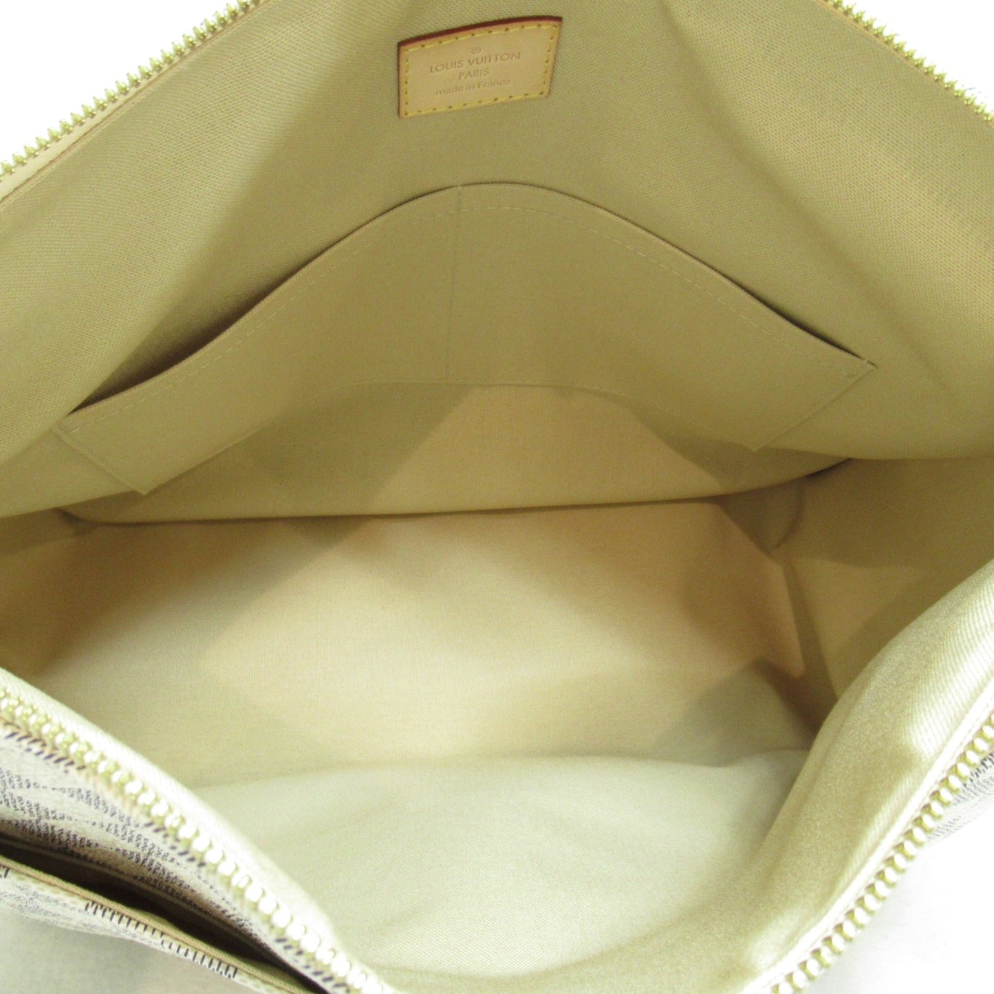 LOUIS VUITTON Figueri GM Beige Damier Azur PVC coated canvas N41175
