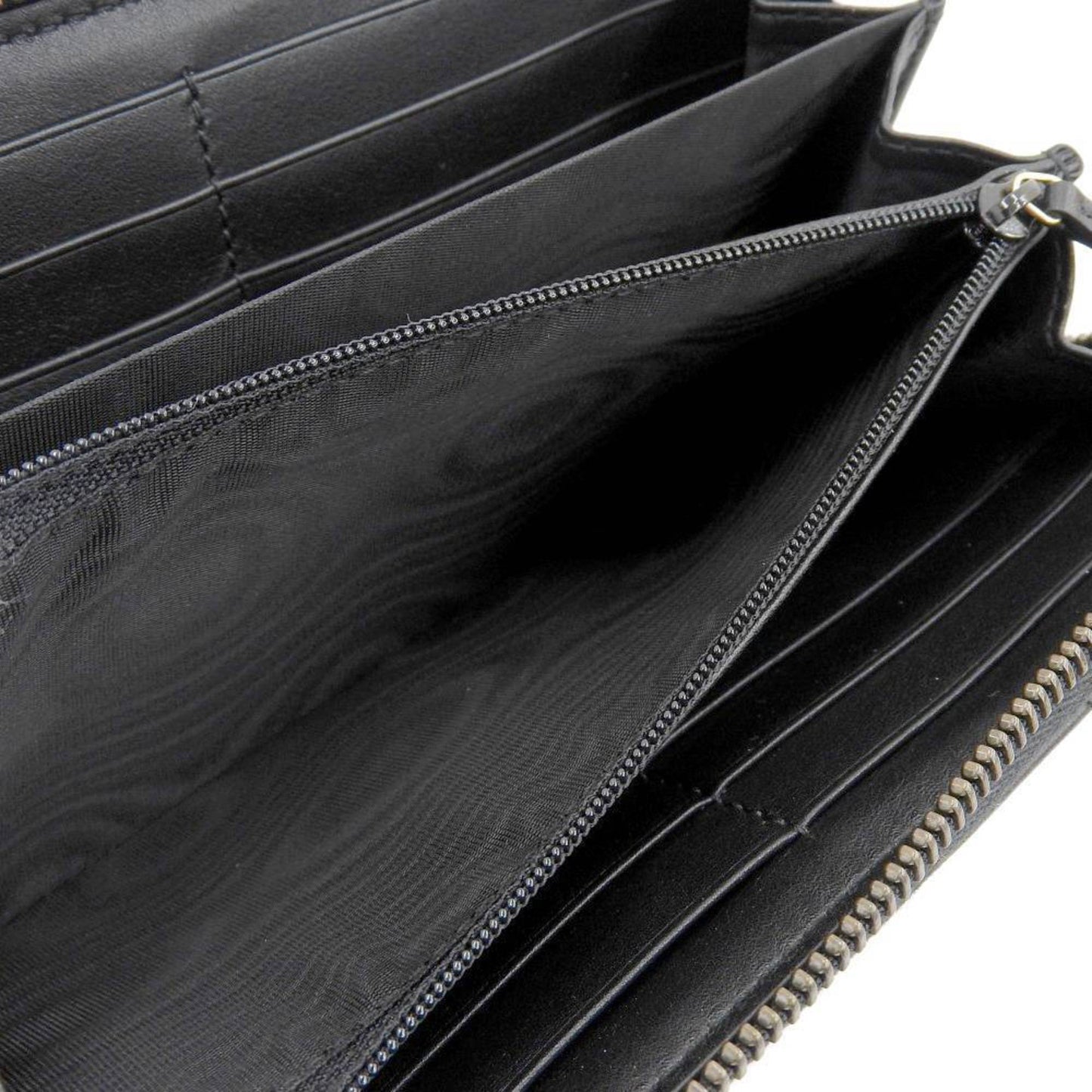 Gucci Black Leather Long Wallet (Bi-Fold)