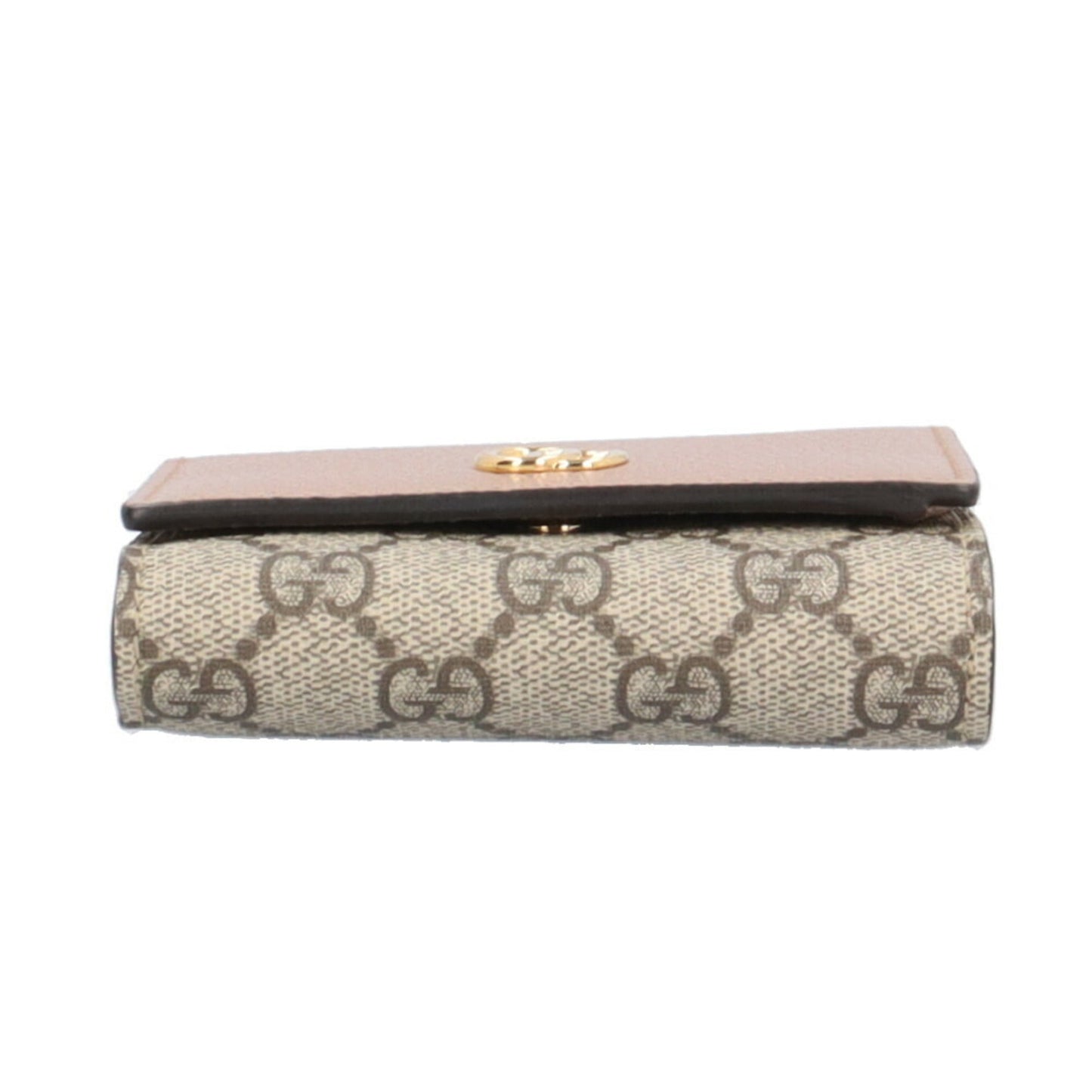 Gucci Beige Pink Gg Supreme Wallet (Bi-Fold)