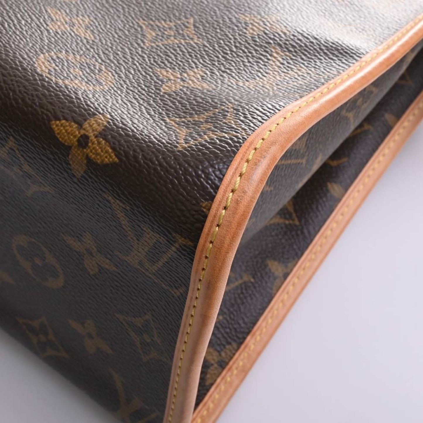 LOUIS VUITTON Monogram Popincourt Haut Tote Bag M40007 Brown Women's