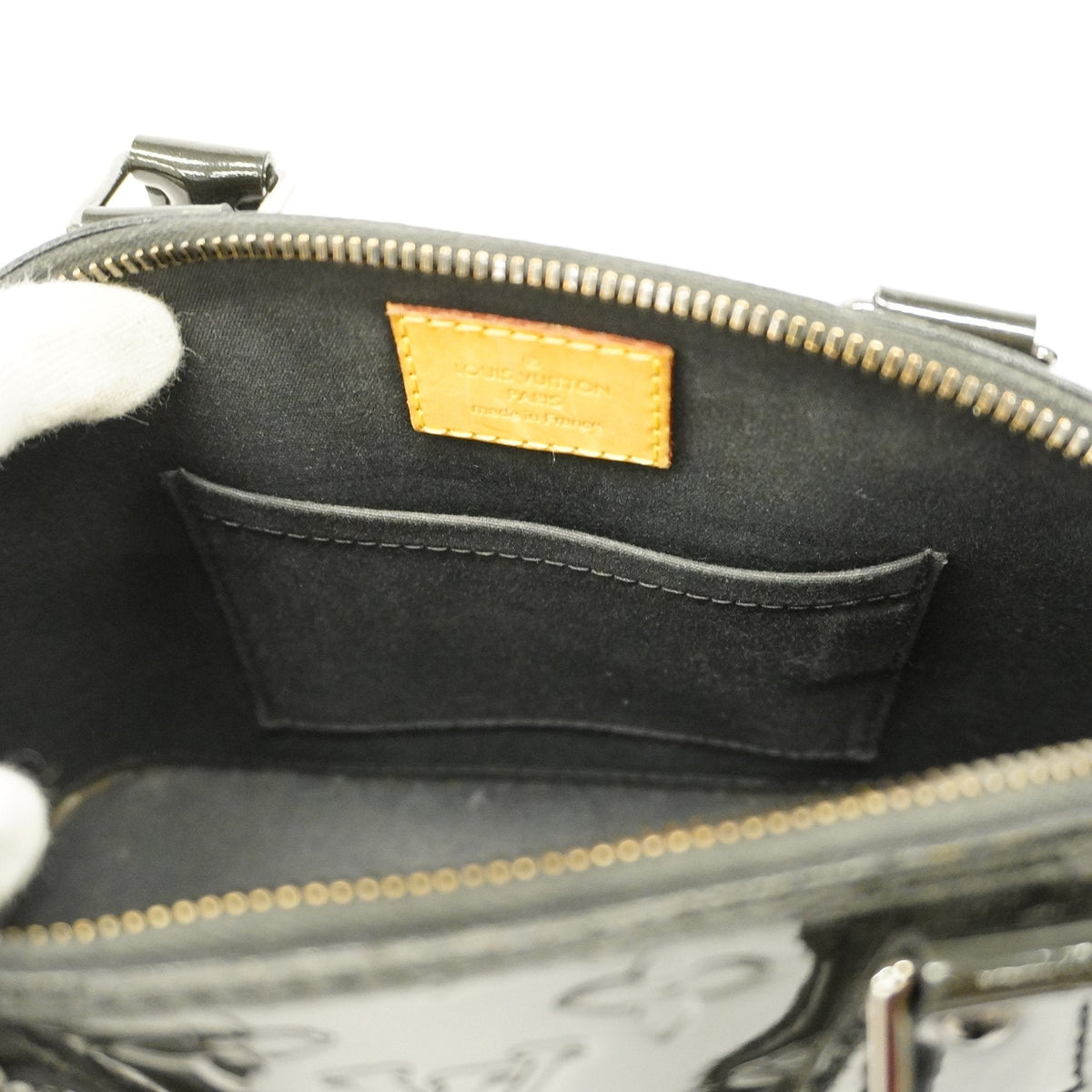 LOUIS VUITTONAuth Monogram Vernis Alma BB M90063 Women's Handbag