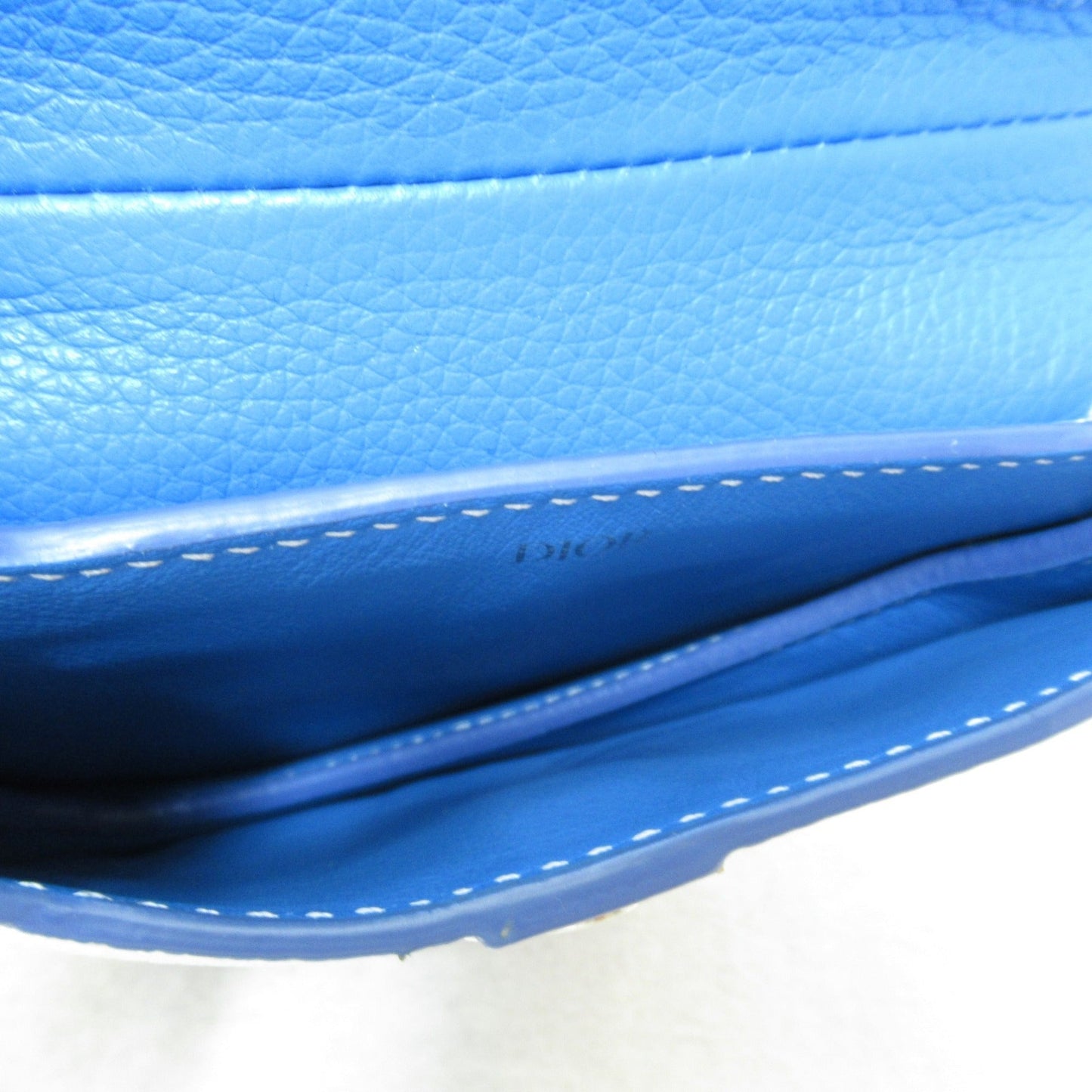 Dior Saddle pouch Blue Blue gradation leather