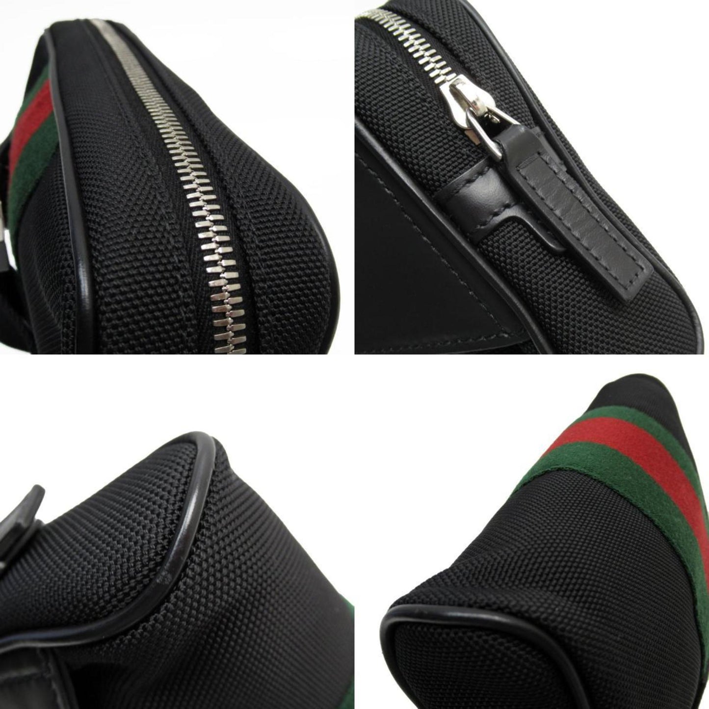 Gucci Black Nylon Canvas Sling Bag