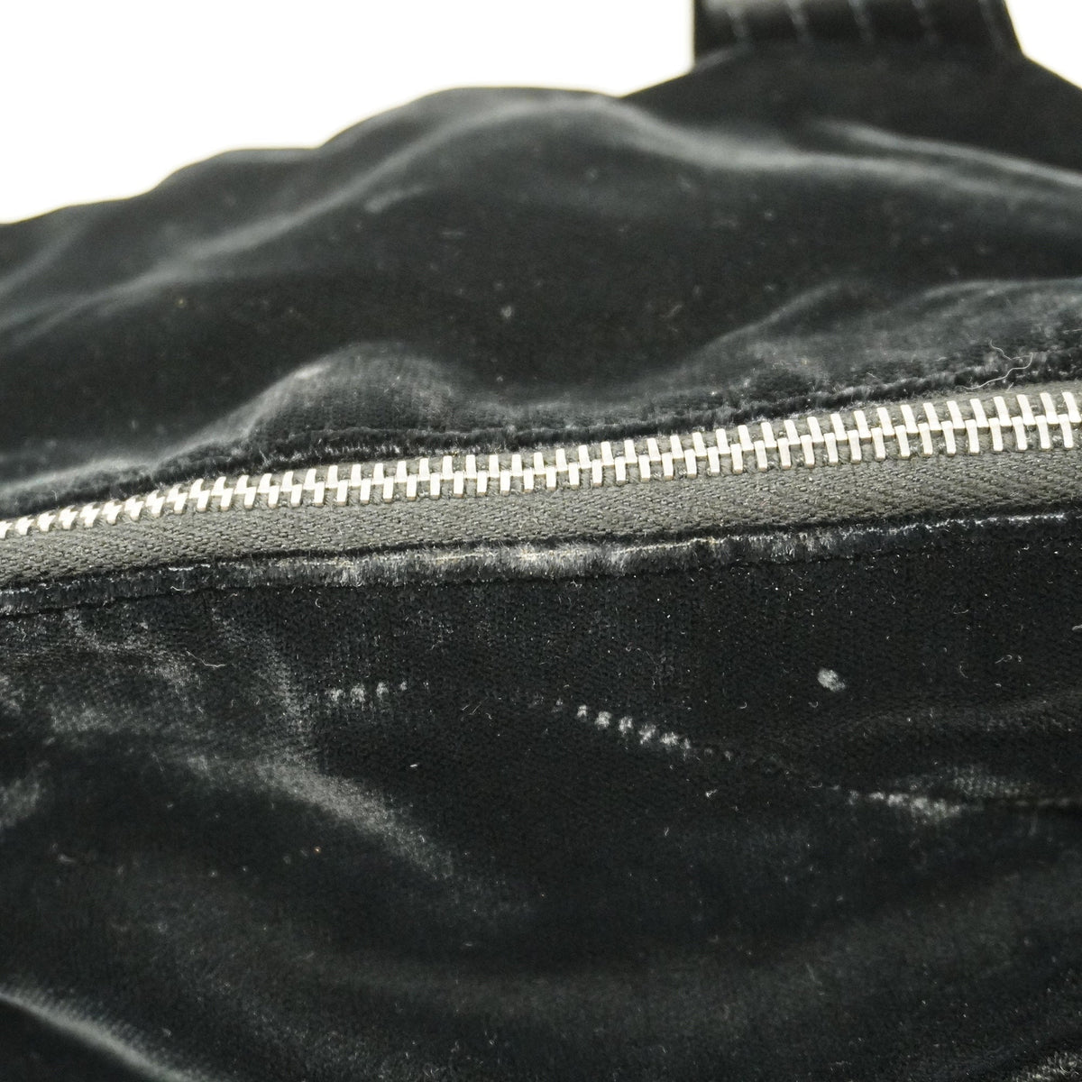 CHANELAuth Boston Bag Men,Women, Satin,Leather Boston Bag Black