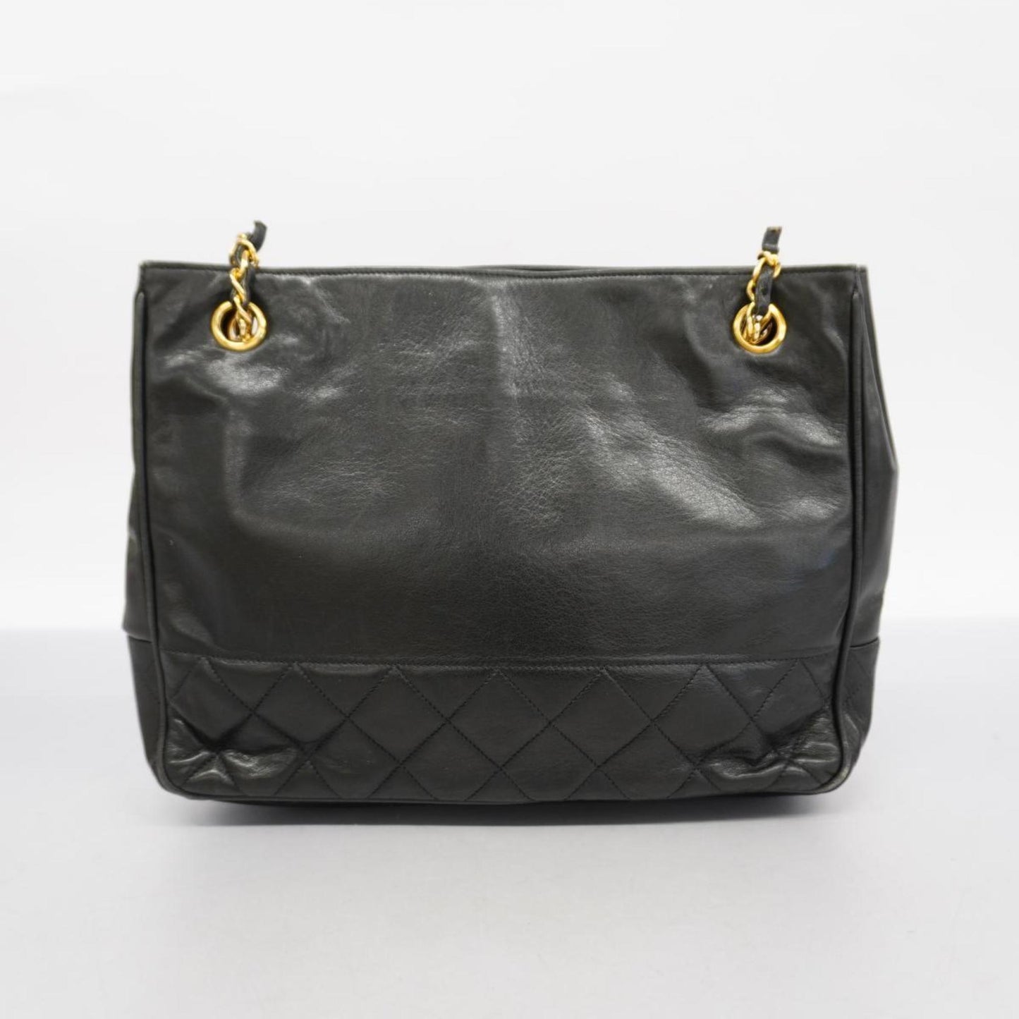 Chanel Shoulder Bag Matelasse Lambskin Black Women's