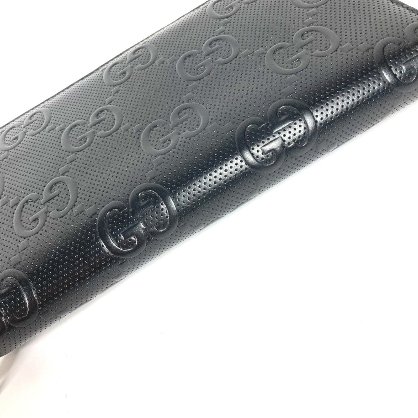 Gucci Black Leather Long Wallet (Bi-Fold)