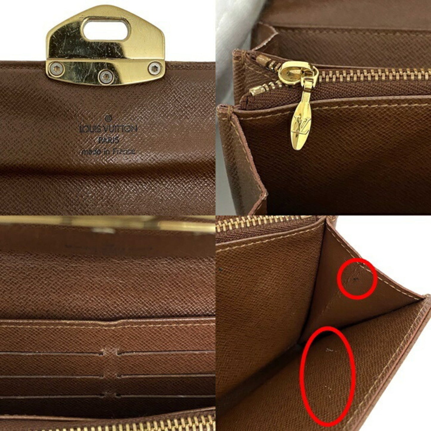Louis Vuitton Portofeuil Sara Monogram Etoile M66556 Long Bi-Fold Wallet Canvas SP2111 LOUIS VUITTON Flap Turn Lock Quilting Collection Women's Brown