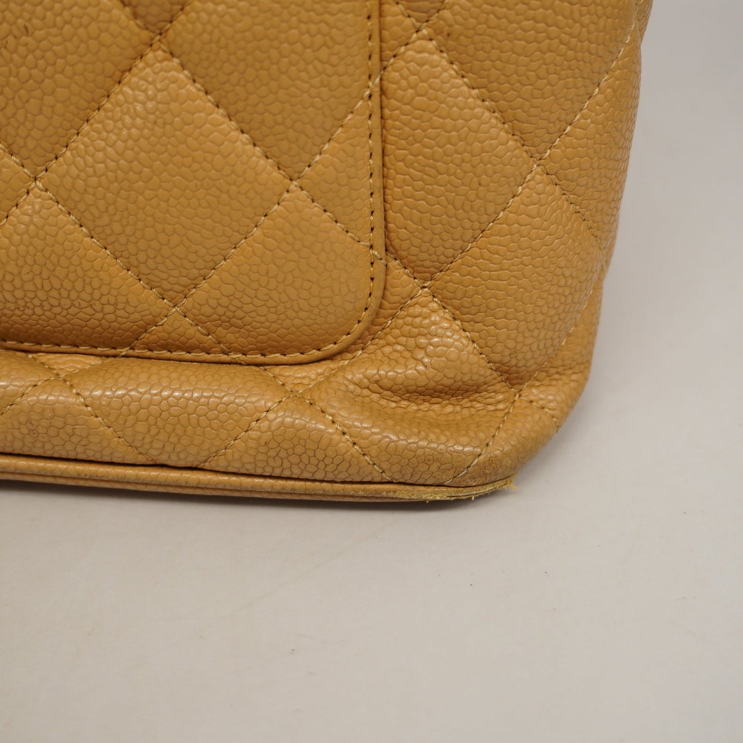 ChanelAuth Reprint Tote Women's Caviar Leather Tote Bag Beige