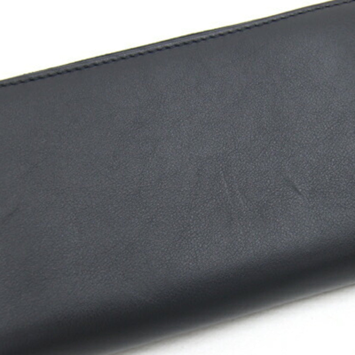 Gucci Black Ivory Leather Long Wallet (Bi-Fold)
