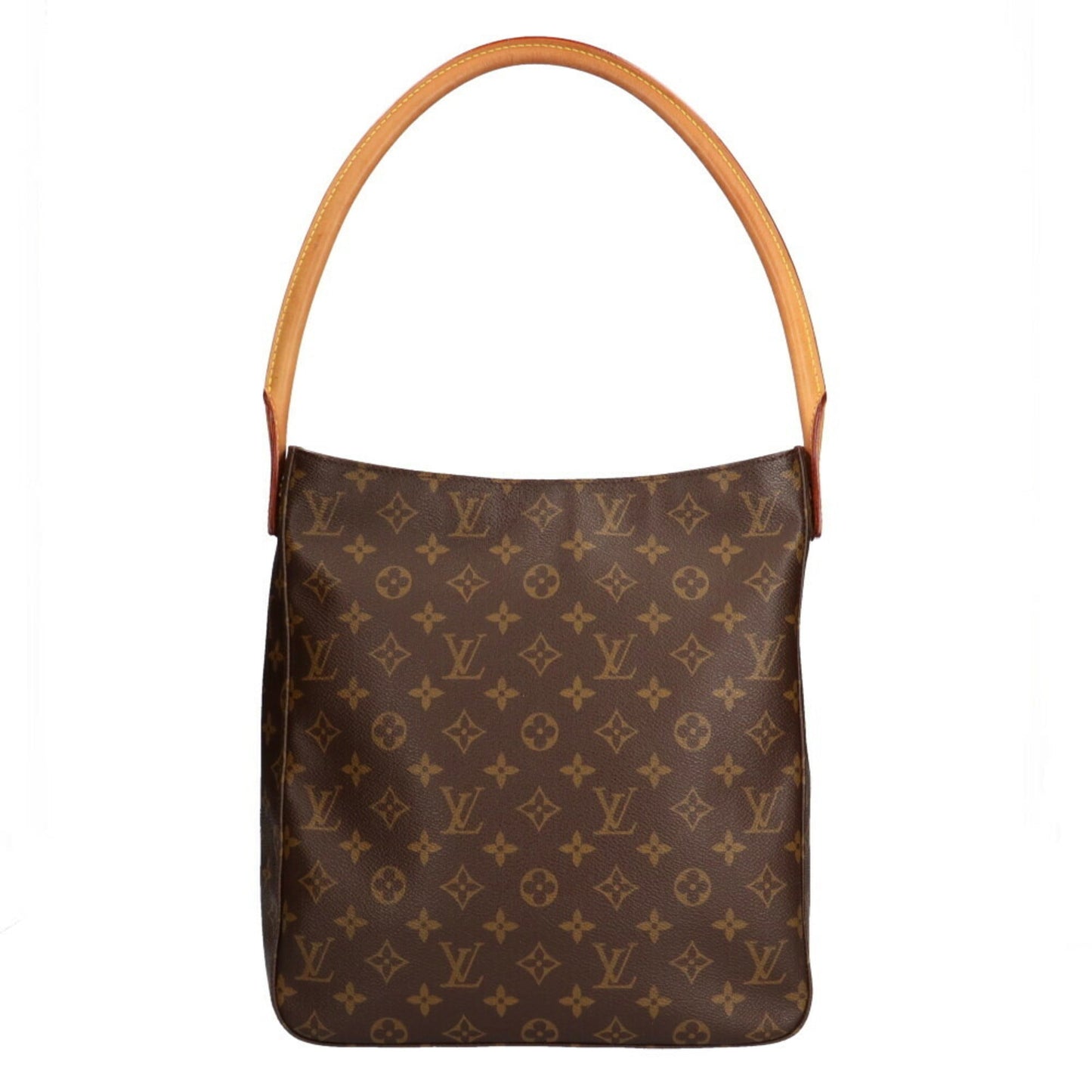 Louis Vuitton Looping GM Monogram Shoulder Bag Brown Ladies