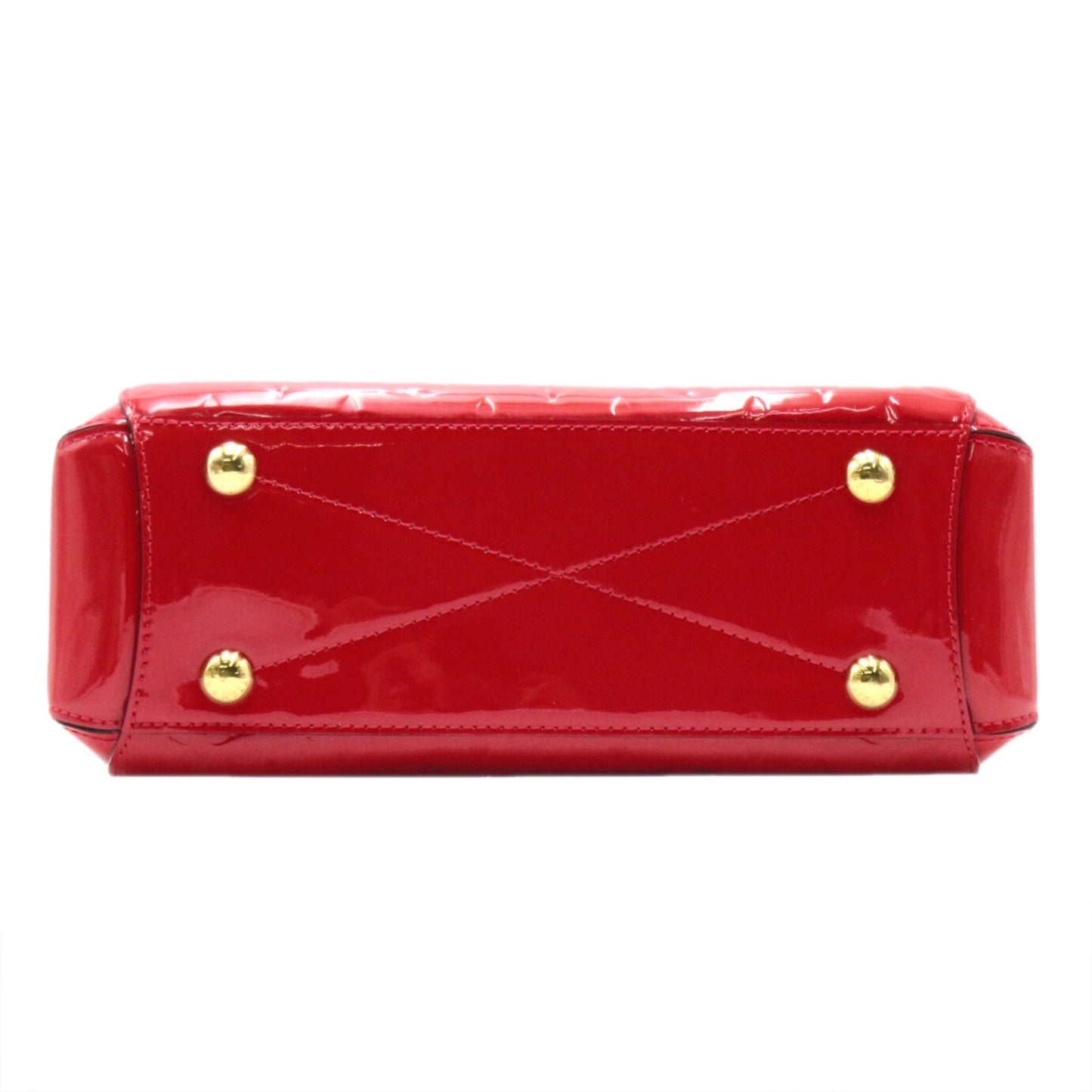 LOUIS VUITTON Montaigne BB Red Rose Litchi Vernis Patent leather M50187