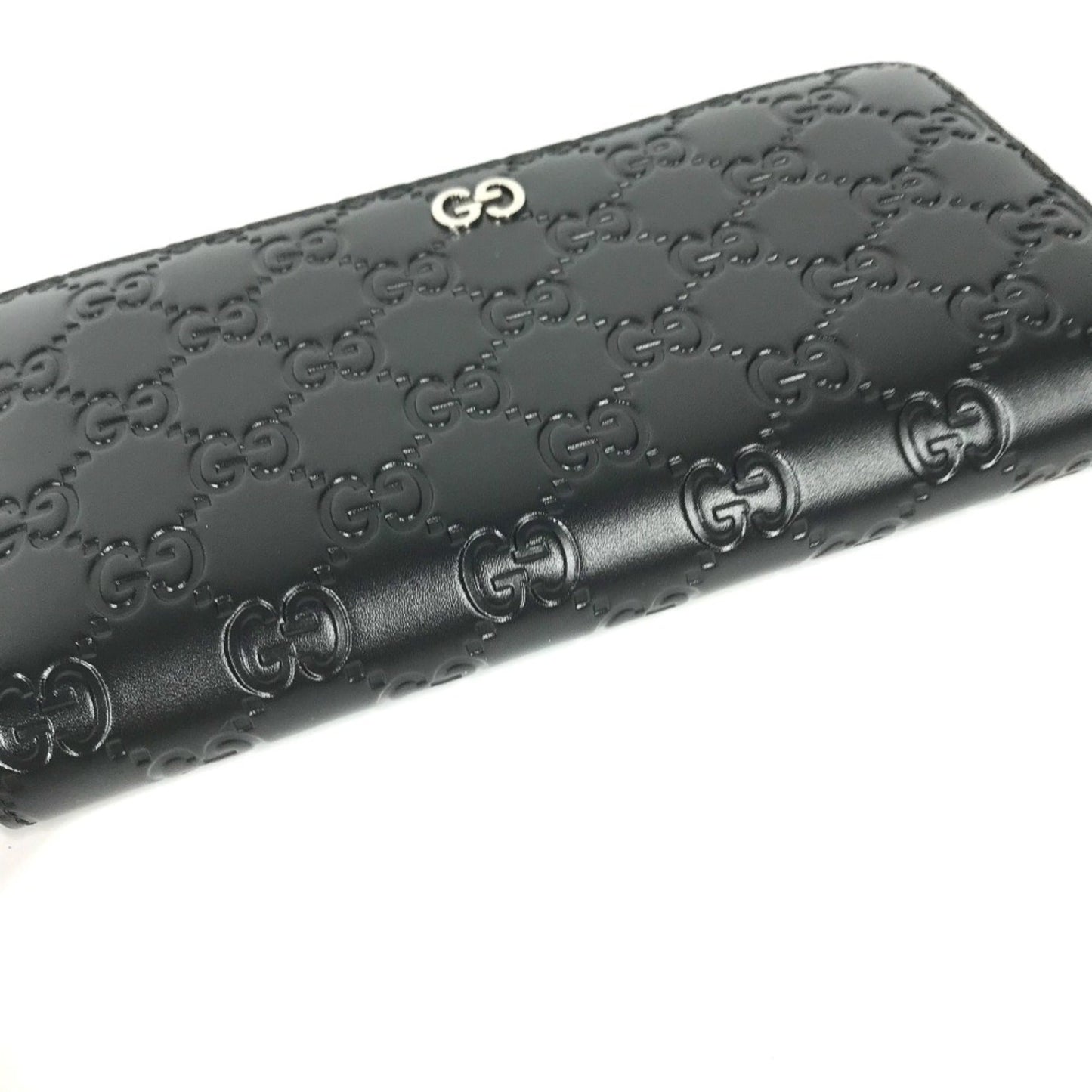Gucci Black Leather Long Wallet (Bi-Fold)