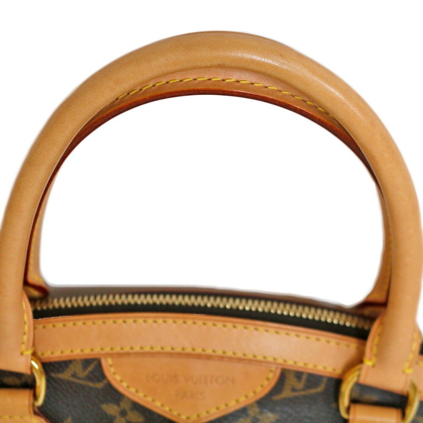 LOUIS VUITTON Tivoli PM Monogram Handbag Canvas M40143 Brown Women's
