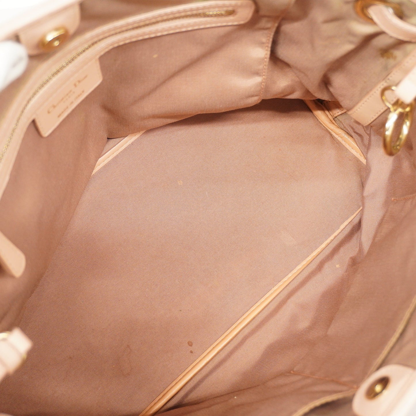 CHRISTIAN DIORAuth 2way Bag Cannage Lady Dior Women's Leather,PVC Tote Bag Pink