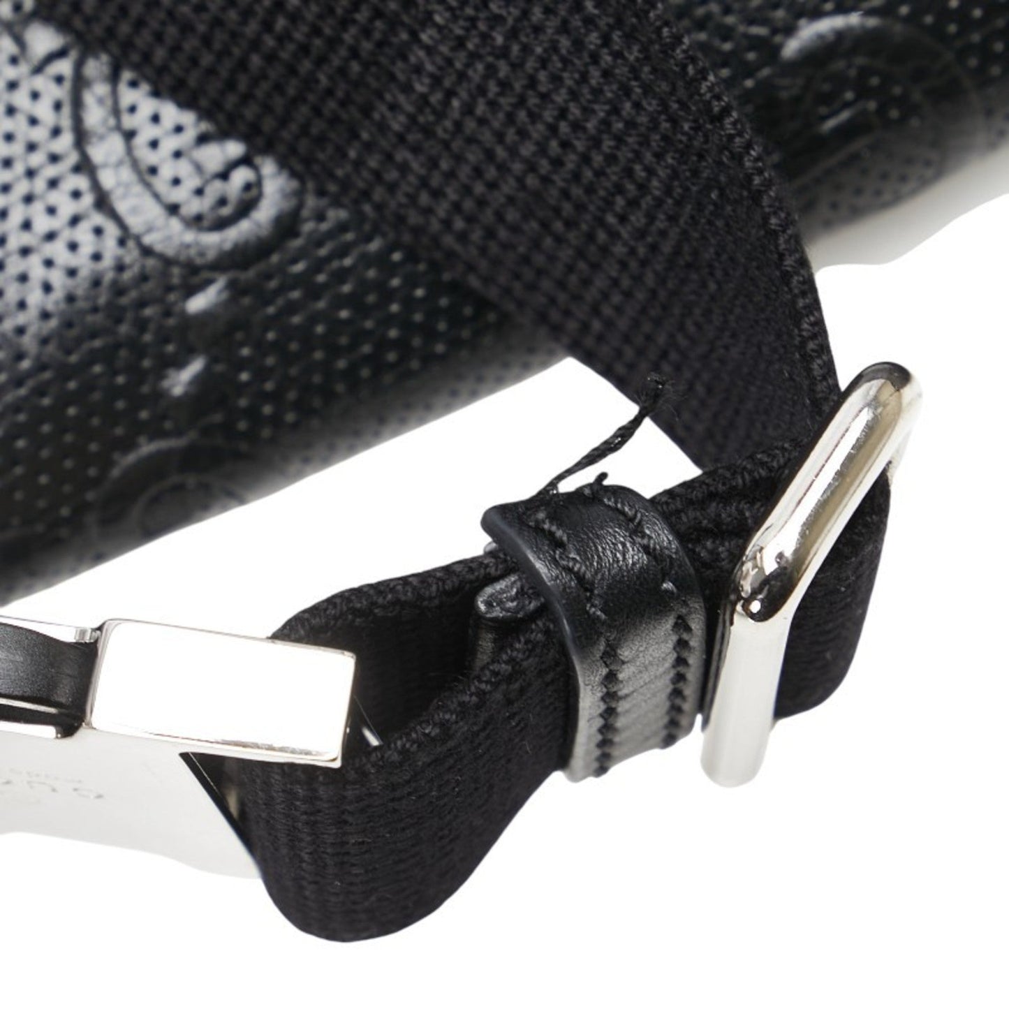 Gucci Black Leather Fanny Pack Sling Bag