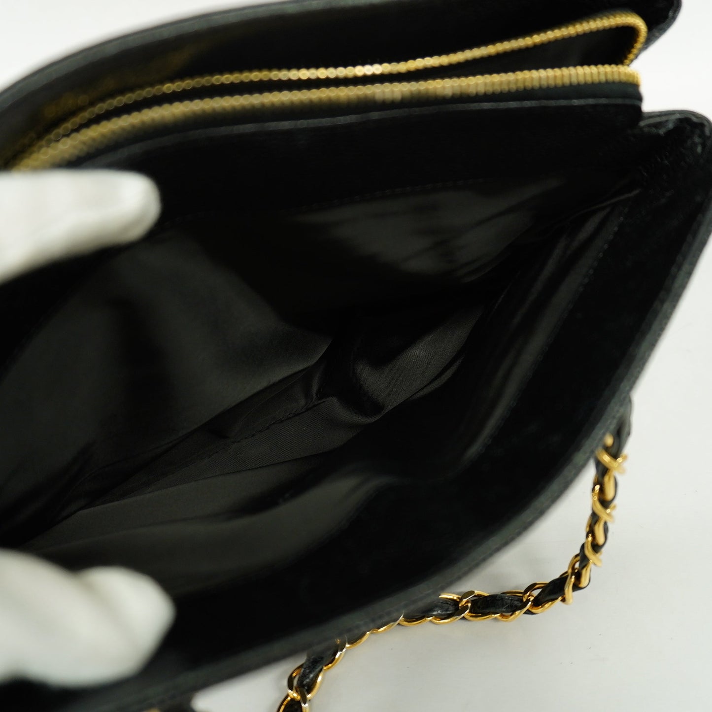 ChanelAuth Reprint Tote Women's Caviar Leather Bag Black