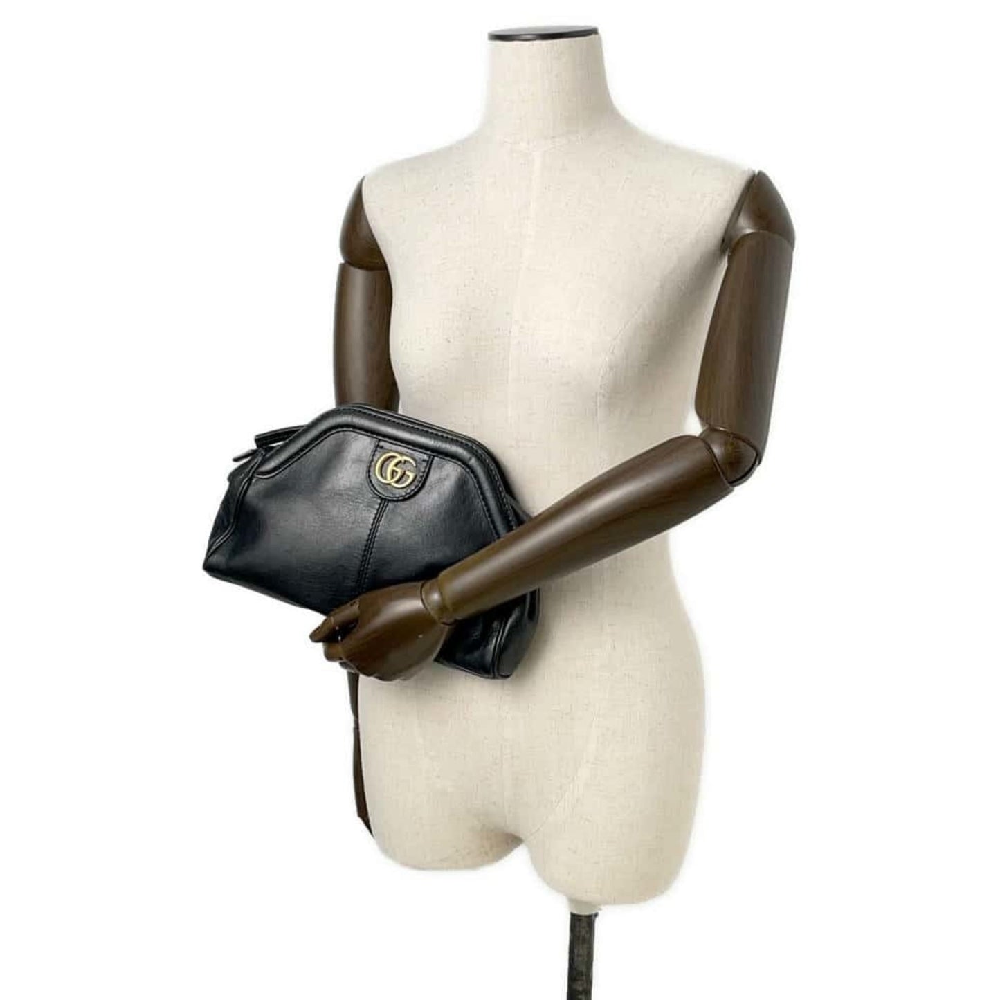 Gucci Black Leather Shoulder Bag