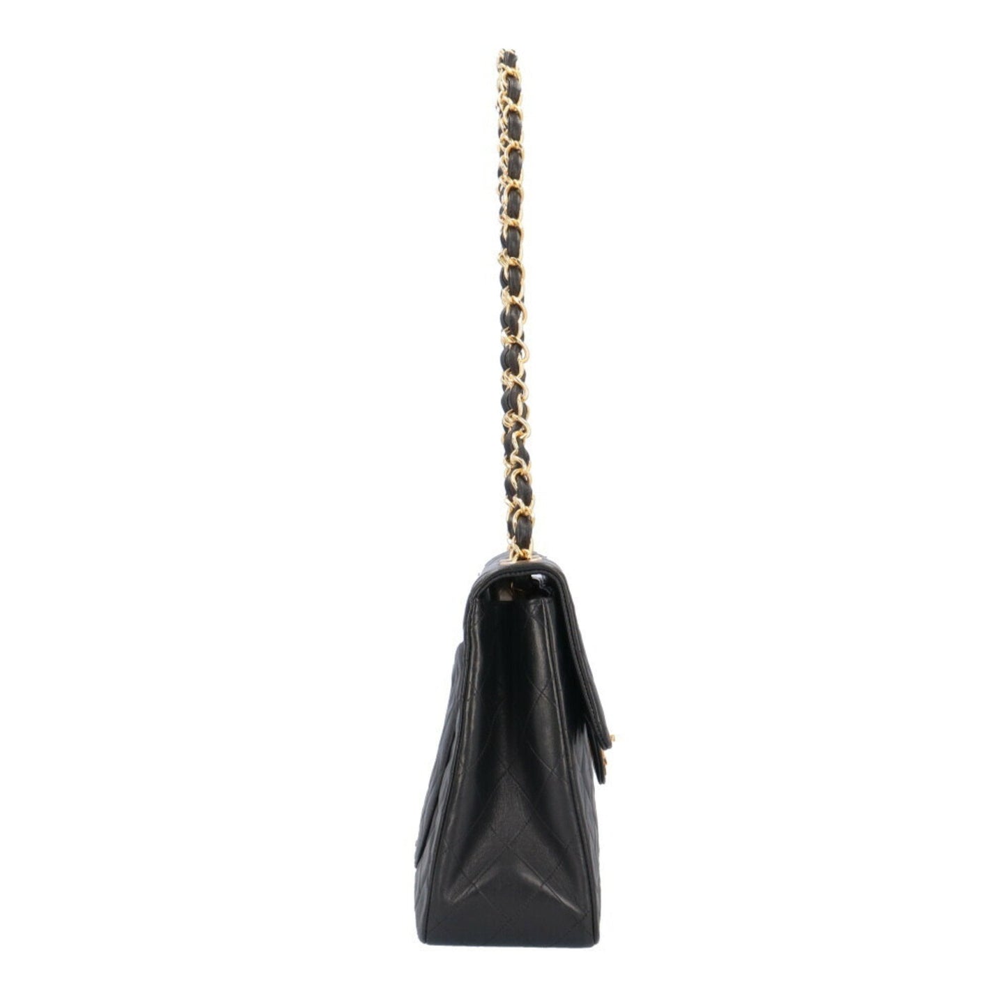 Chanel Deca Matelasse 34 Shoulder Bag Lambskin Black Women's CHANEL Chain