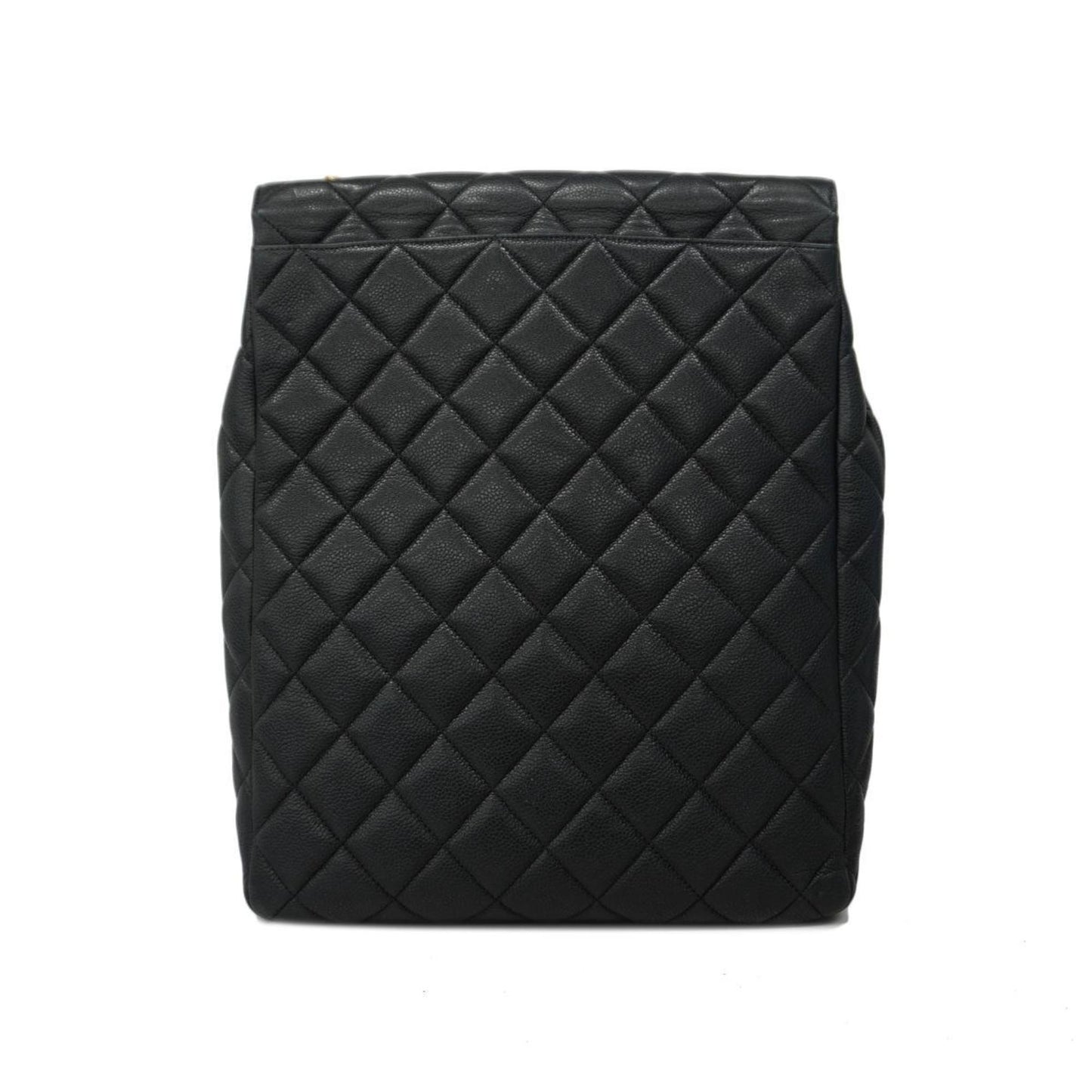 Chanel Shoulder Bag Matelasse Chain Caviar Skin Black Women's