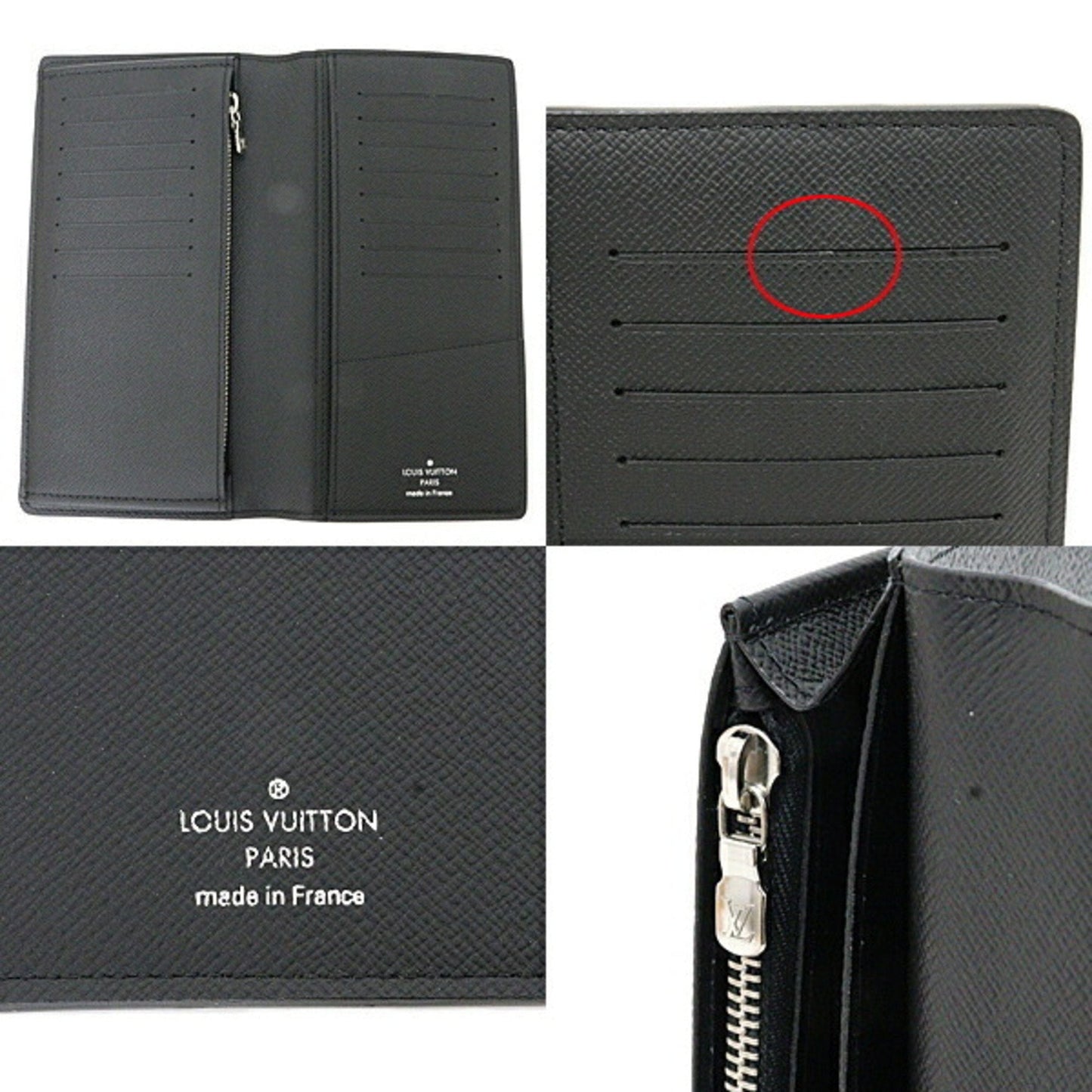 LOUIS VUITTON Portefeuil Brazza LV League Bifold Long Wallet N64438 Black