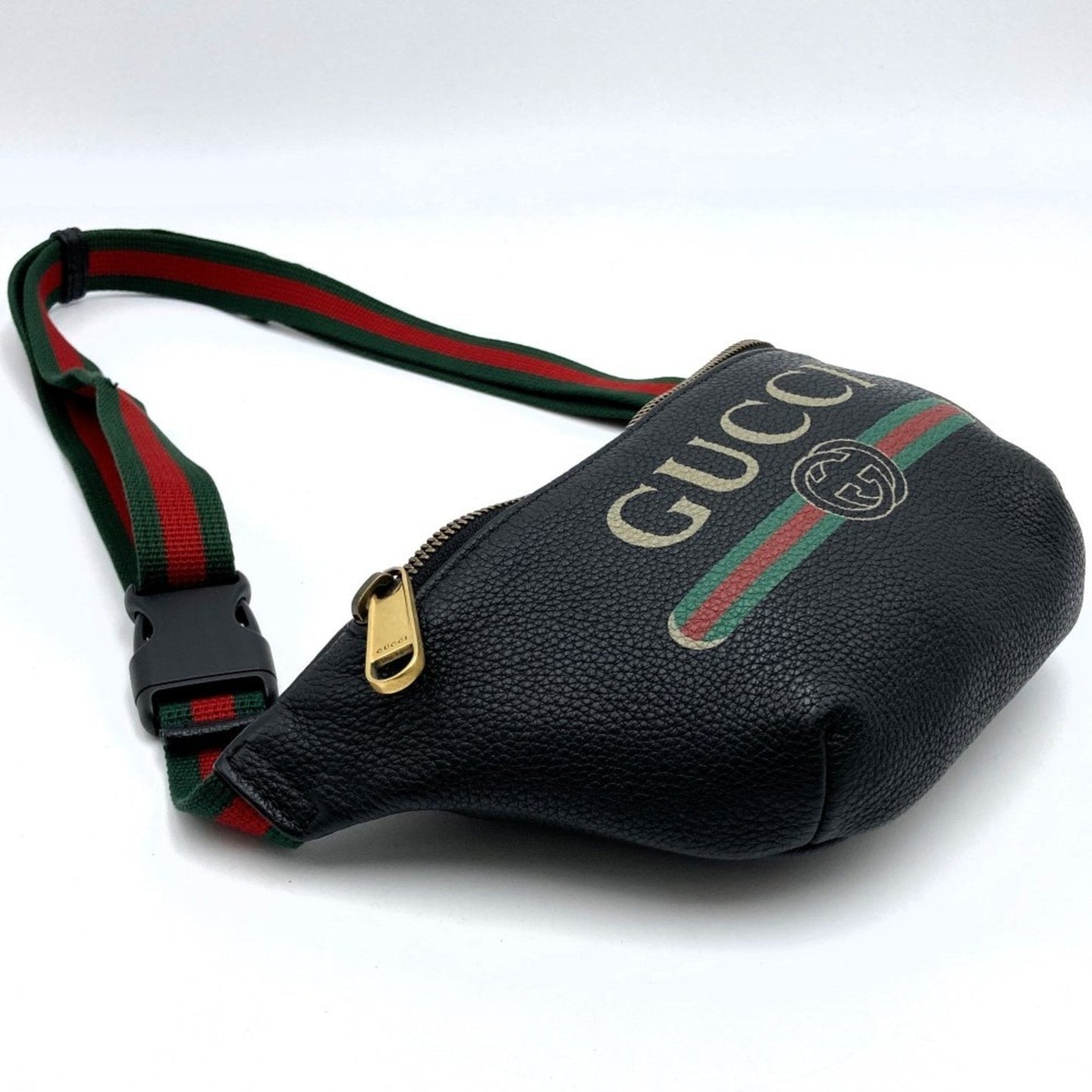 Gucci Black Leather Fanny Pack