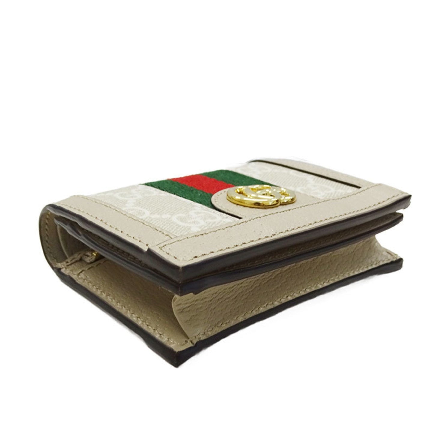 Gucci Beige Gg Supreme Canvas Wallet (Bi-Fold)