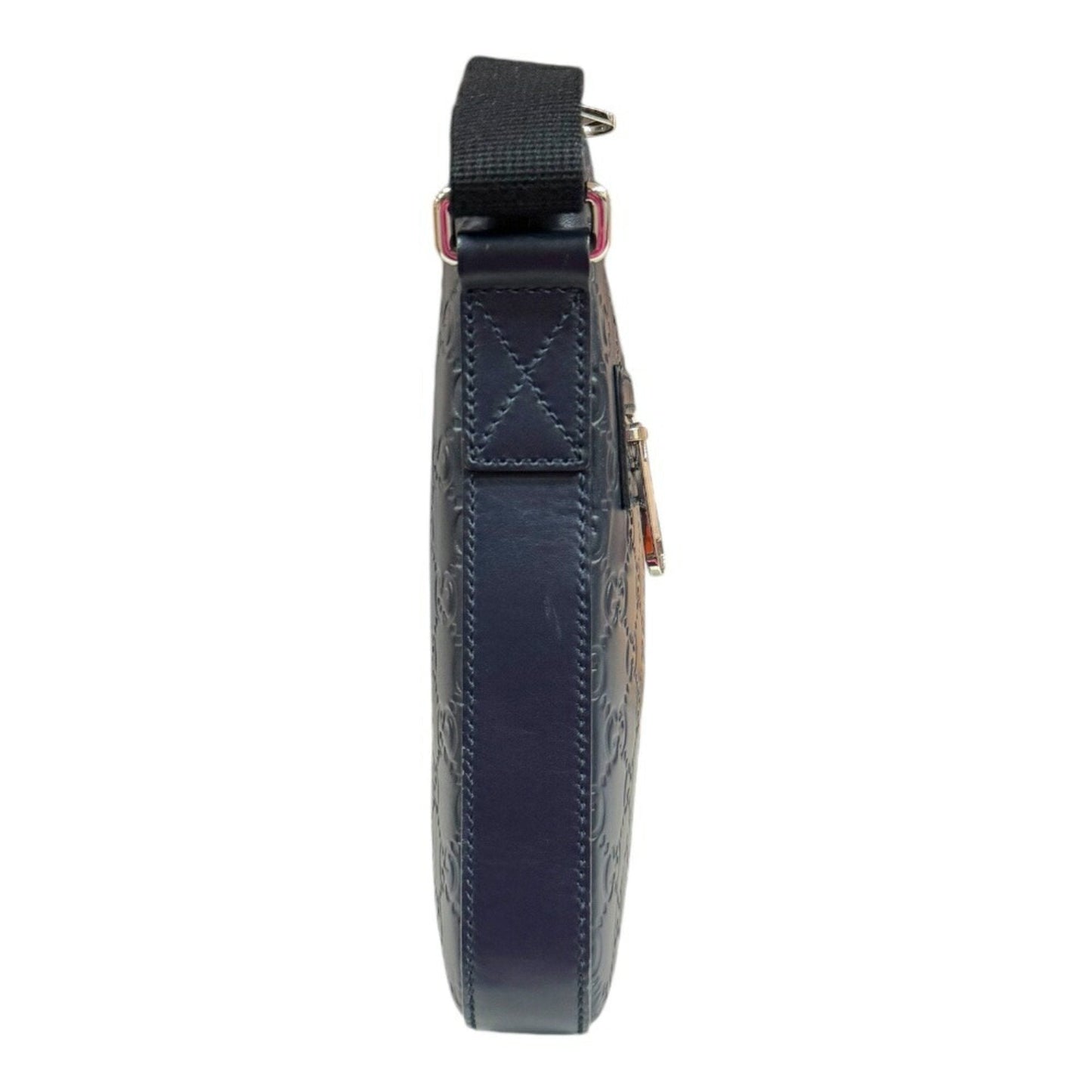 Gucci Navy Leather Shoulder Bag