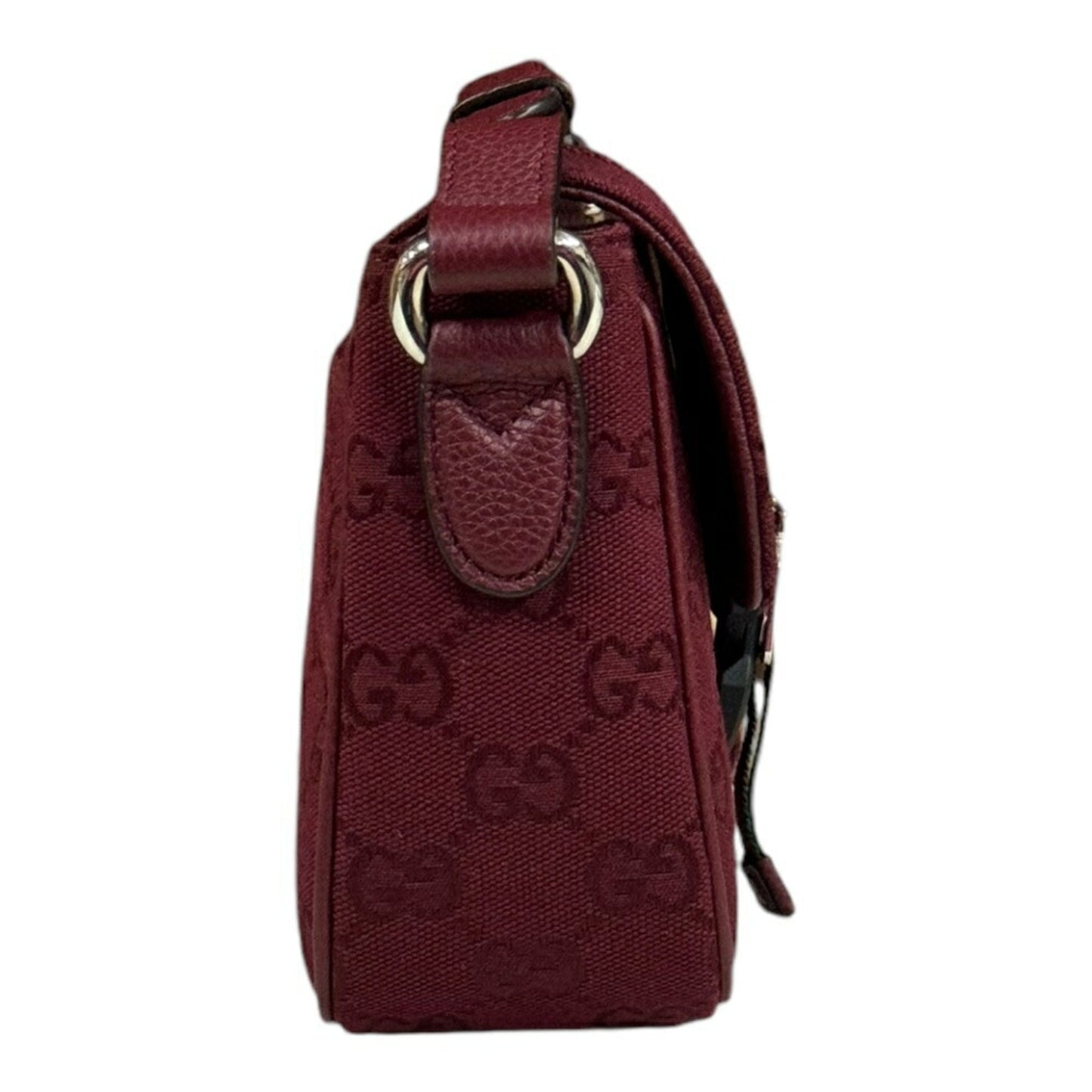 Gucci Gg Canvas Red Color Gg Canvas Shoulder Bag