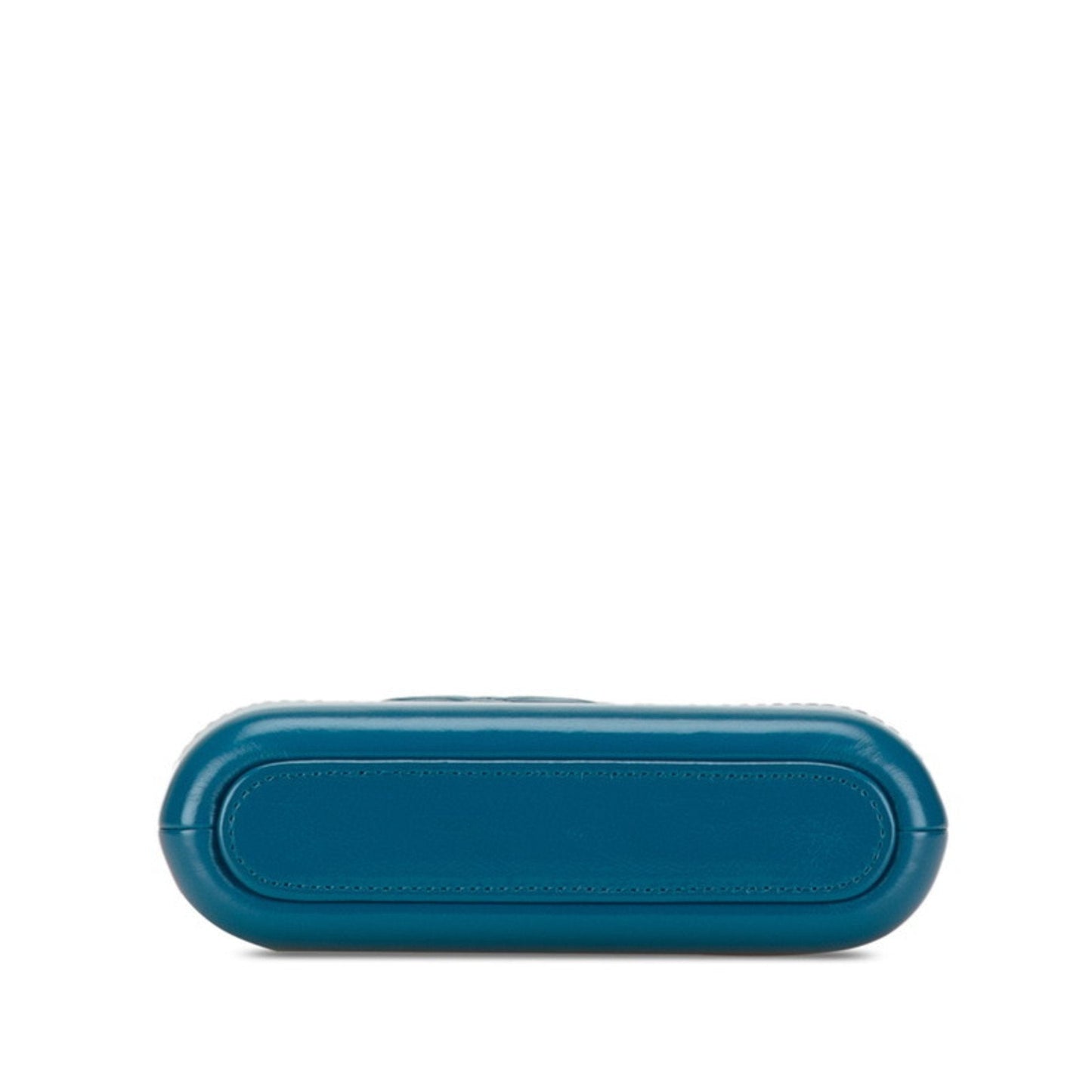 CHANEL Gabrielle de Chanel Small Chain Shoulder Bag Blue Leather Women's