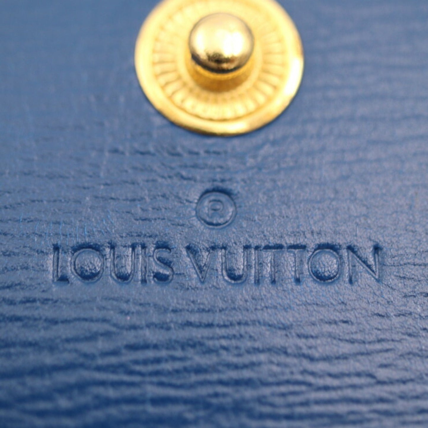 LOUIS VUITTON Pochette Portomone Cult Credit Long Wallet M63565 Epi Leather Toledo Blue Gold Hardware Old Snap Button Vintage