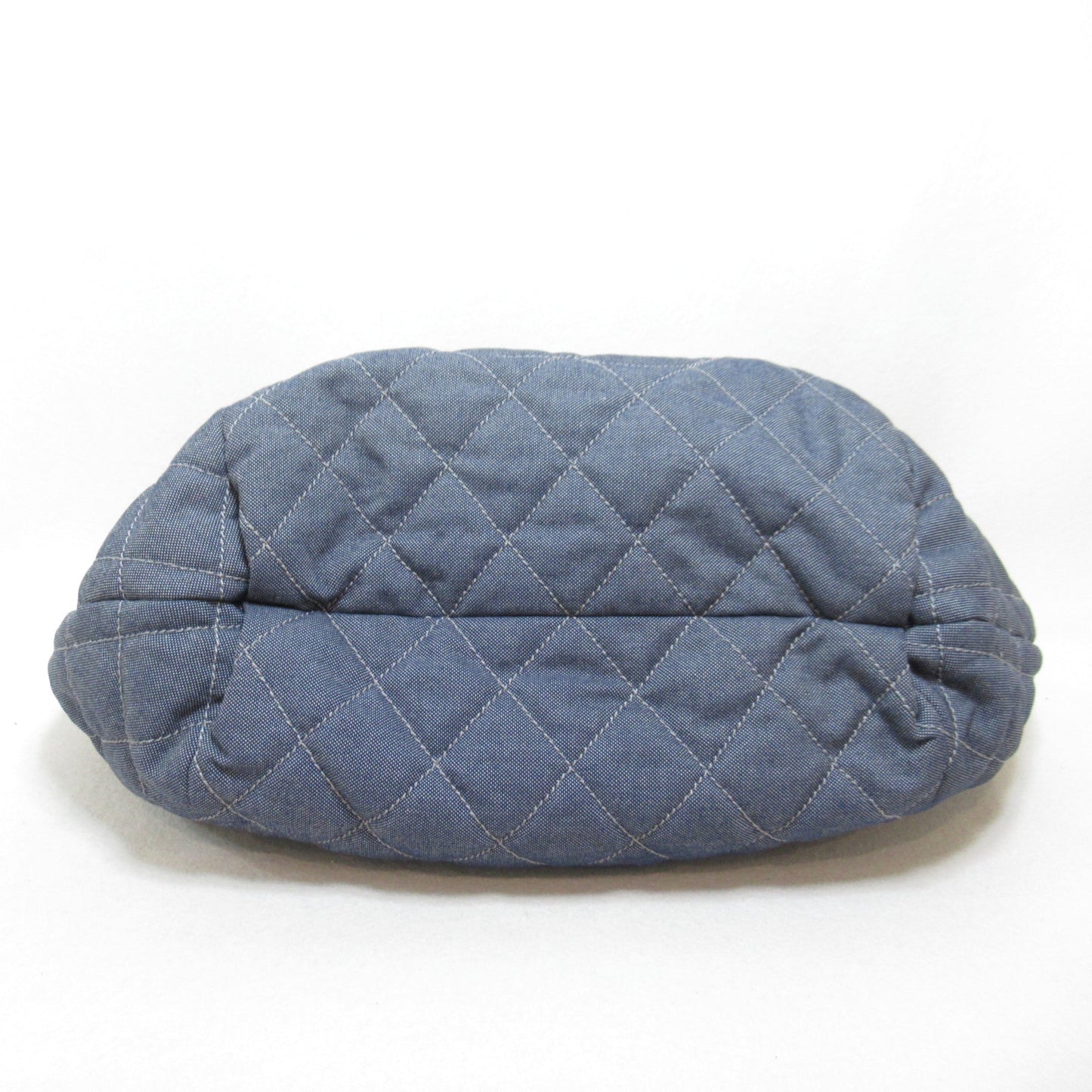 CHANEL Cococabus GM Shoulder Bag Blue Indigo Blue/Red/White denim A46887