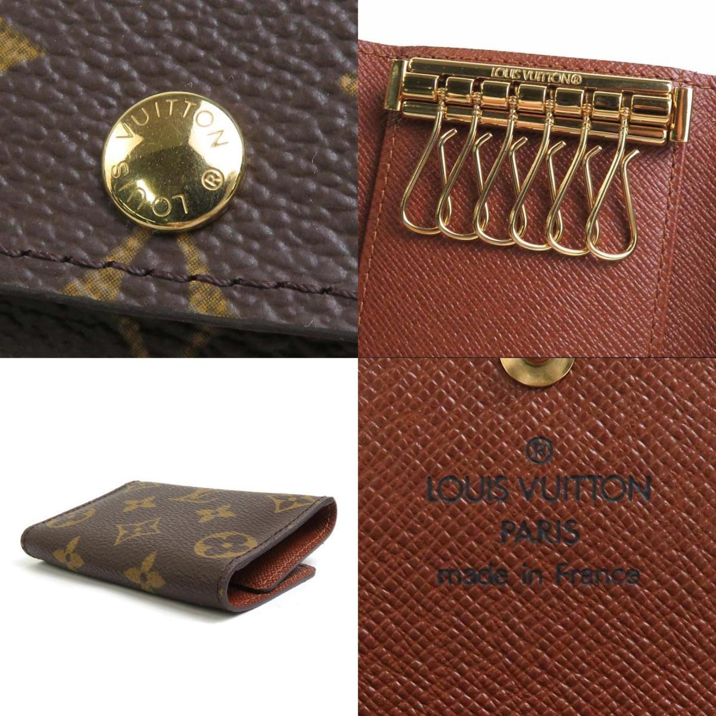 LOUIS VUITTON Key Case Monogram Multicle 6 Canvas Brown Unisex M62630