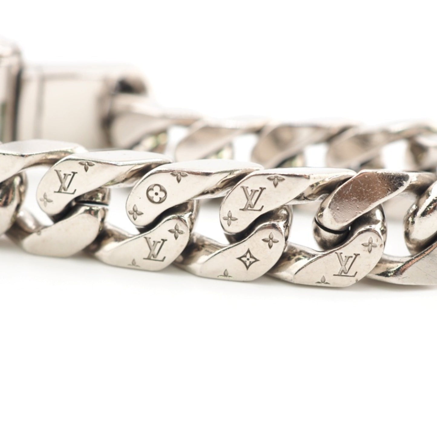 LOUIS VUITTON M68273 Bracelet LV Chain Links M Silver Men's