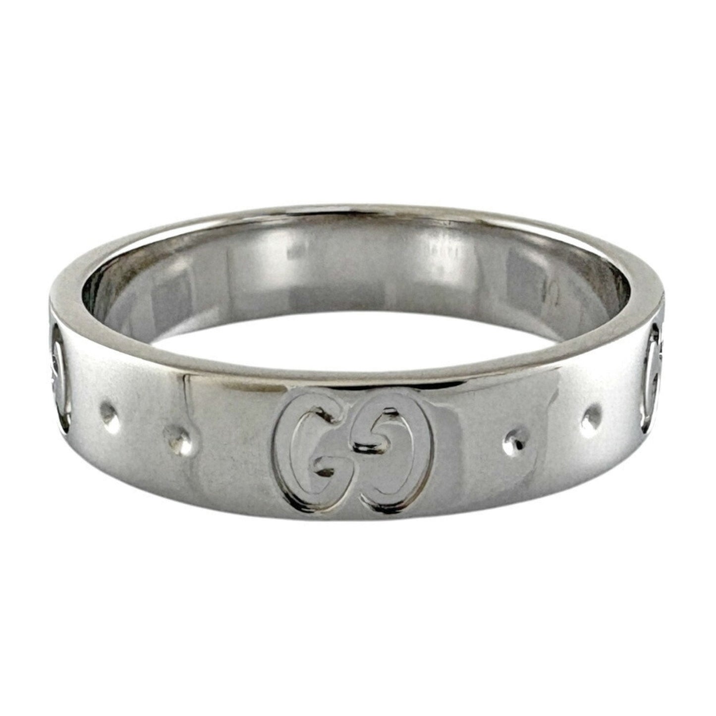 Gucci Silver White Gold (18K) Band Ring